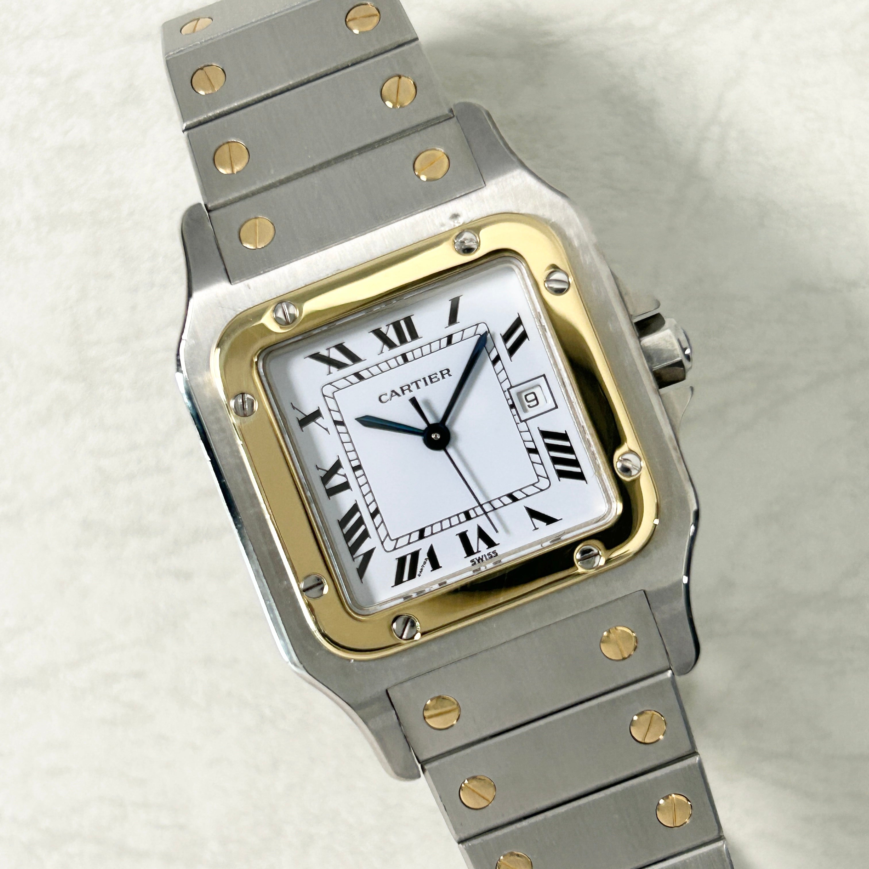 [Cartier] Cartier Santos Galbee LM Automatic 18KYG x SS<br> Late model with bracelet