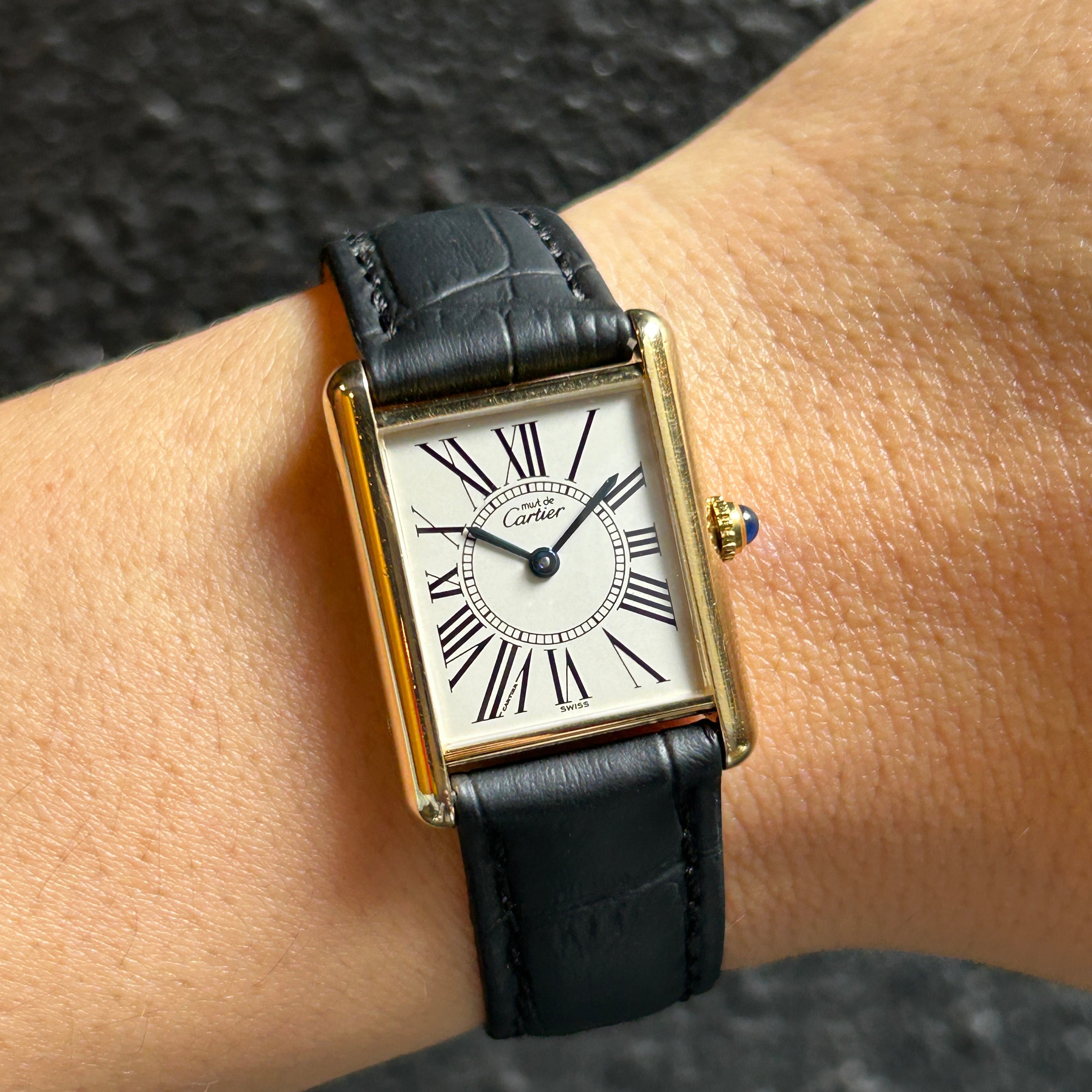 [Cartier] Cartier<br> Mast tank LM Oparan genuine buckle included