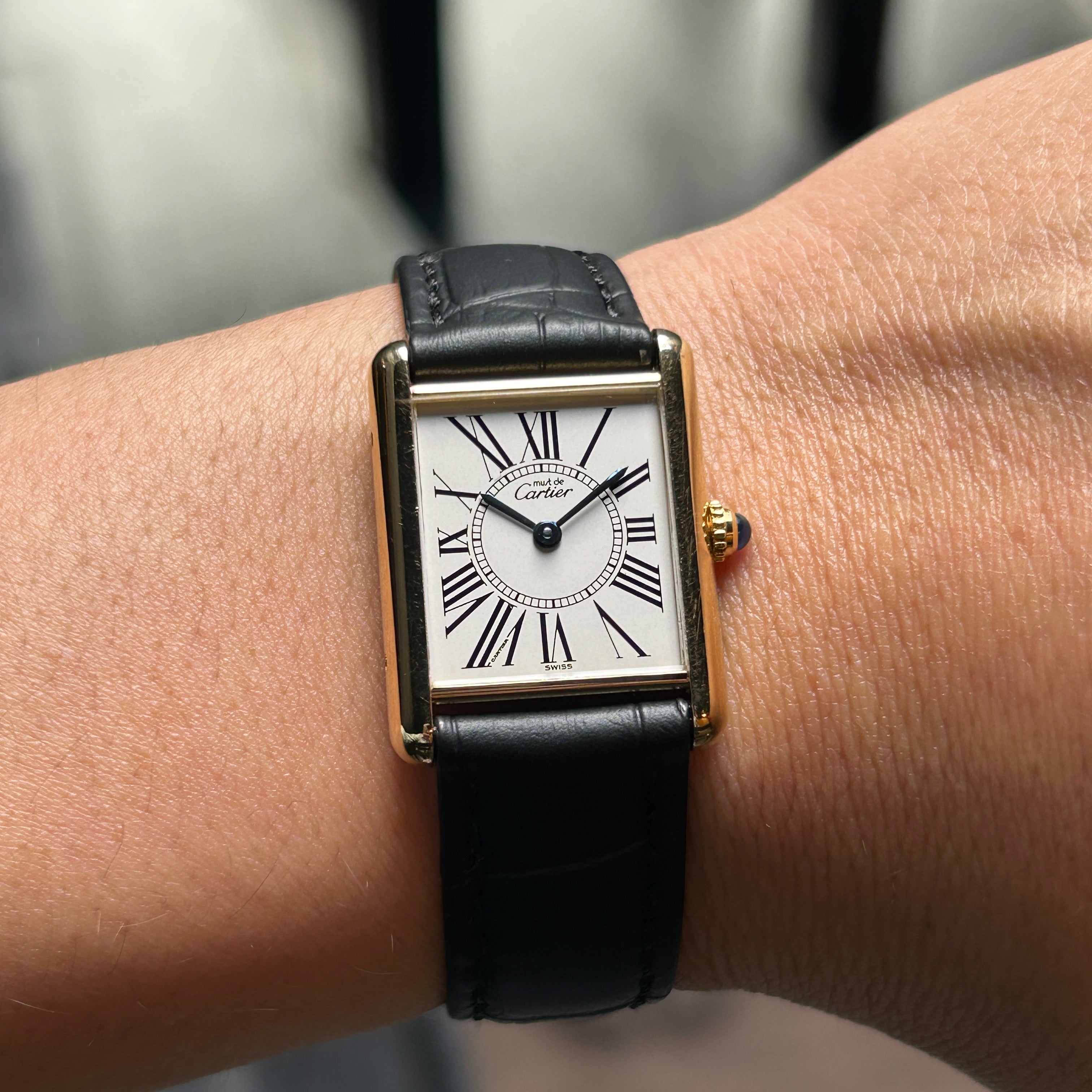 [Cartier] Cartier<br> Mast tank LM Oparan genuine buckle included