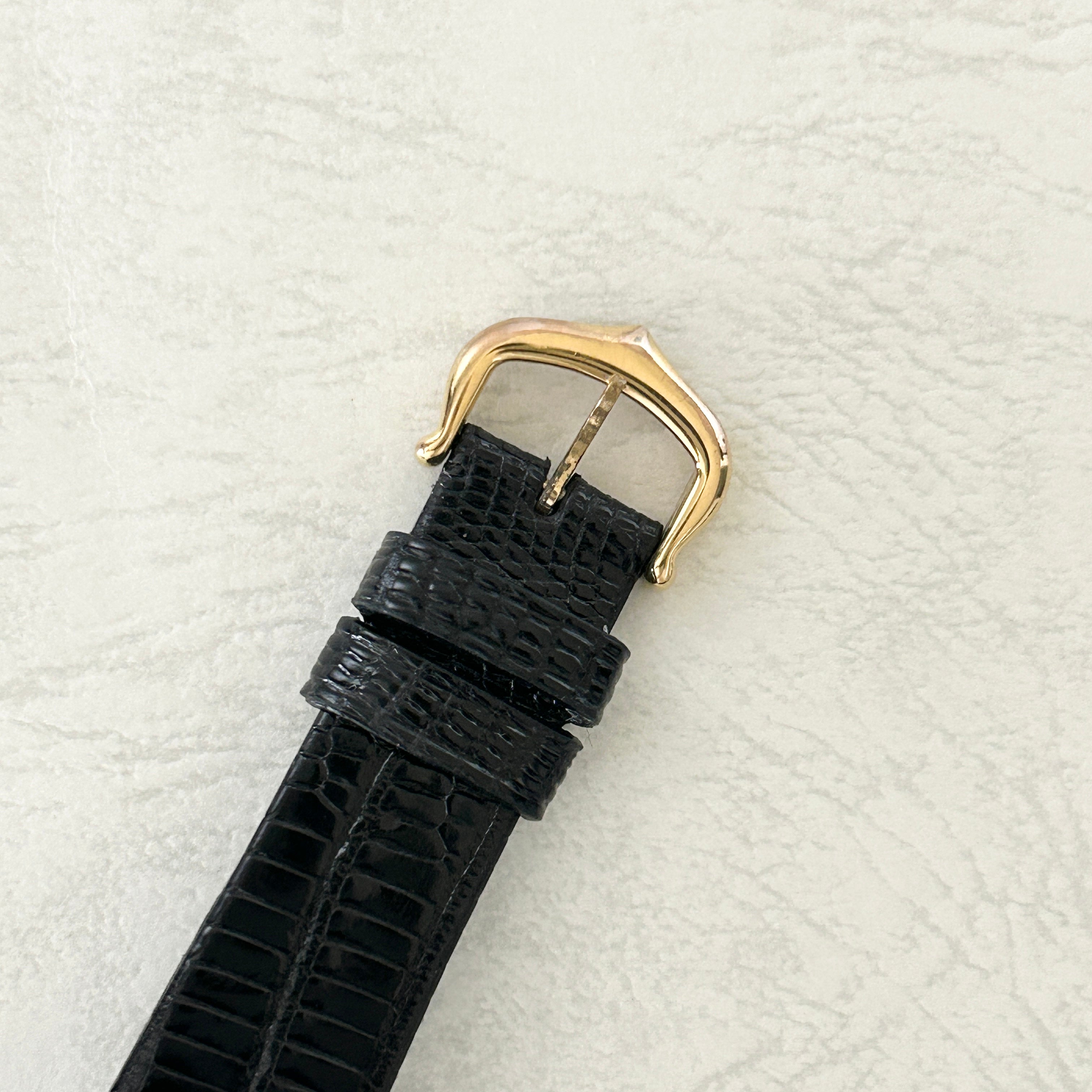 [Cartier] Cartier<br> Mast Tank LM Hand-wound Black Roma with accessories