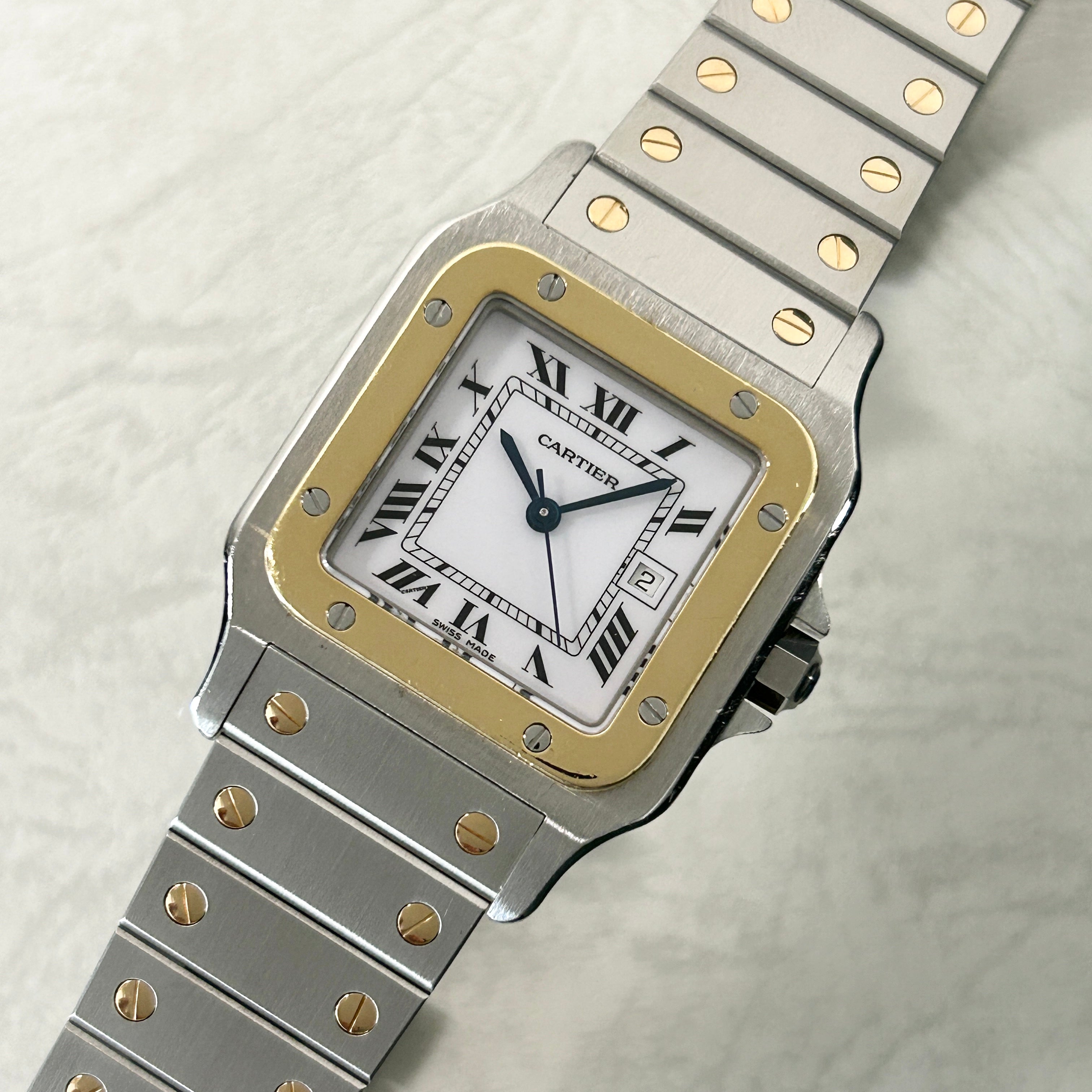 [Cartier] Cartier Santos Galbee LM Automatic 18KYG x SS<br> Late model with bracelet