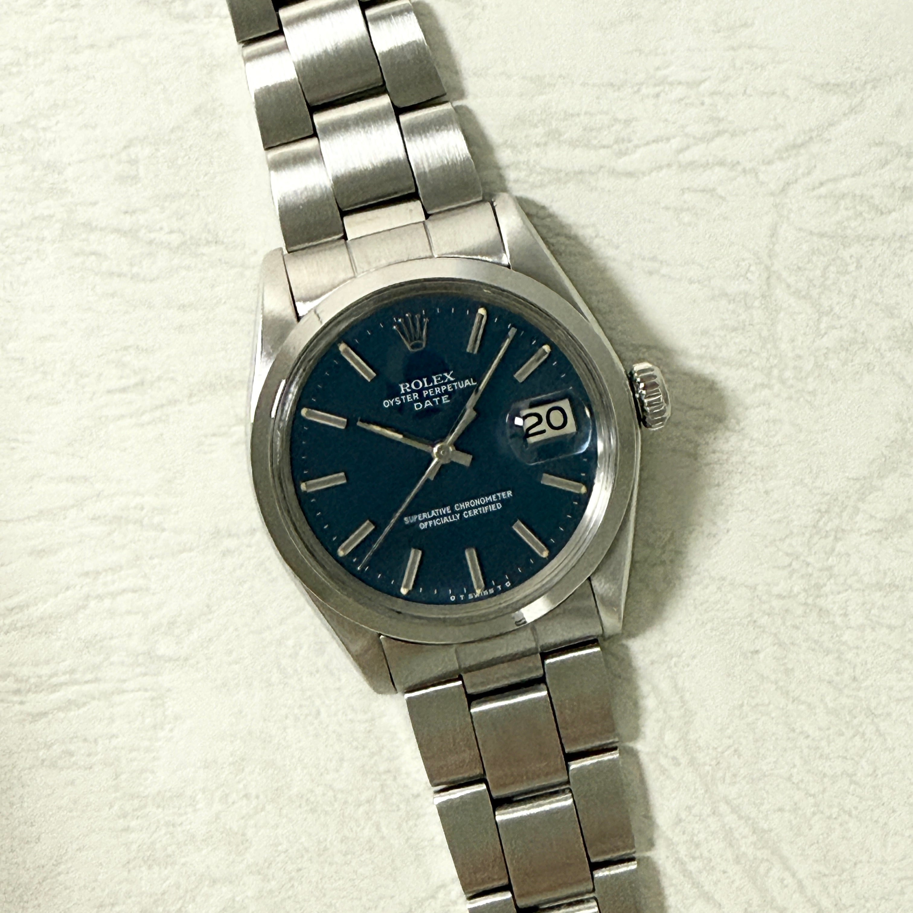 【ROLEX 】ロレックス<BR>パーペチュアルデイト Ref.1500 Blue Σダイヤル