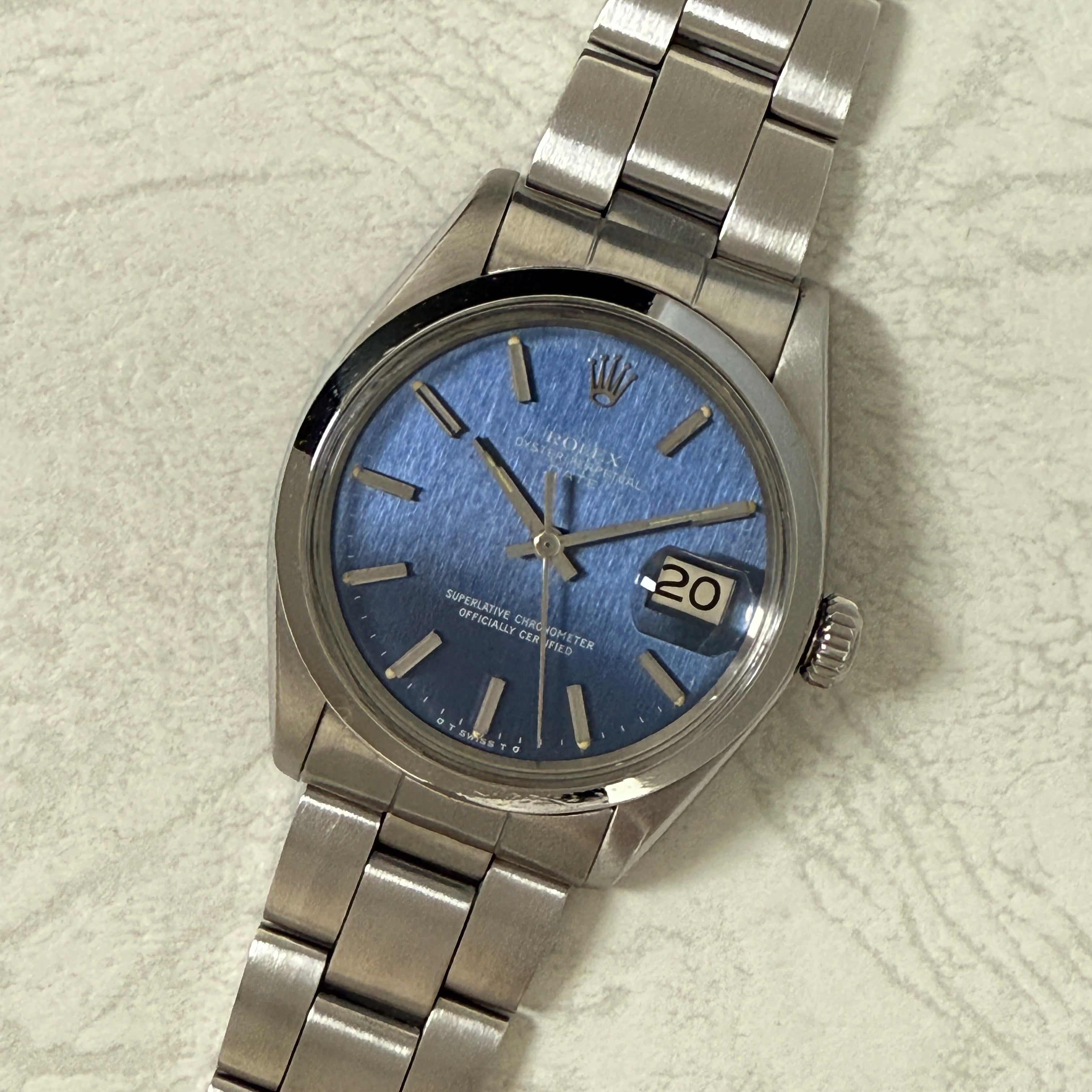 【ROLEX 】ロレックス<BR>パーペチュアルデイト Ref.1500 Blue Σダイヤル