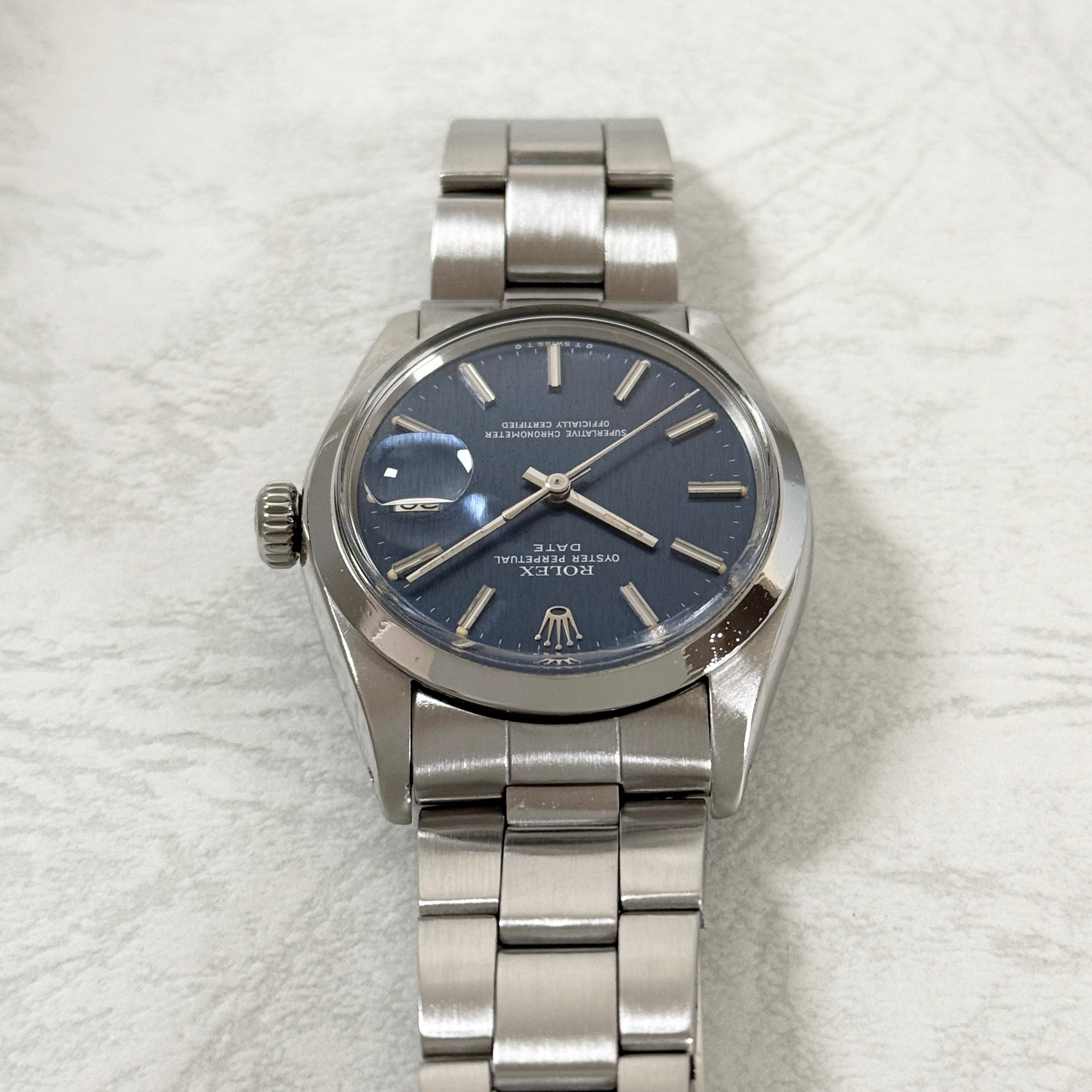 【ROLEX 】ロレックス<BR>パーペチュアルデイト Ref.1500 Blue Σダイヤル