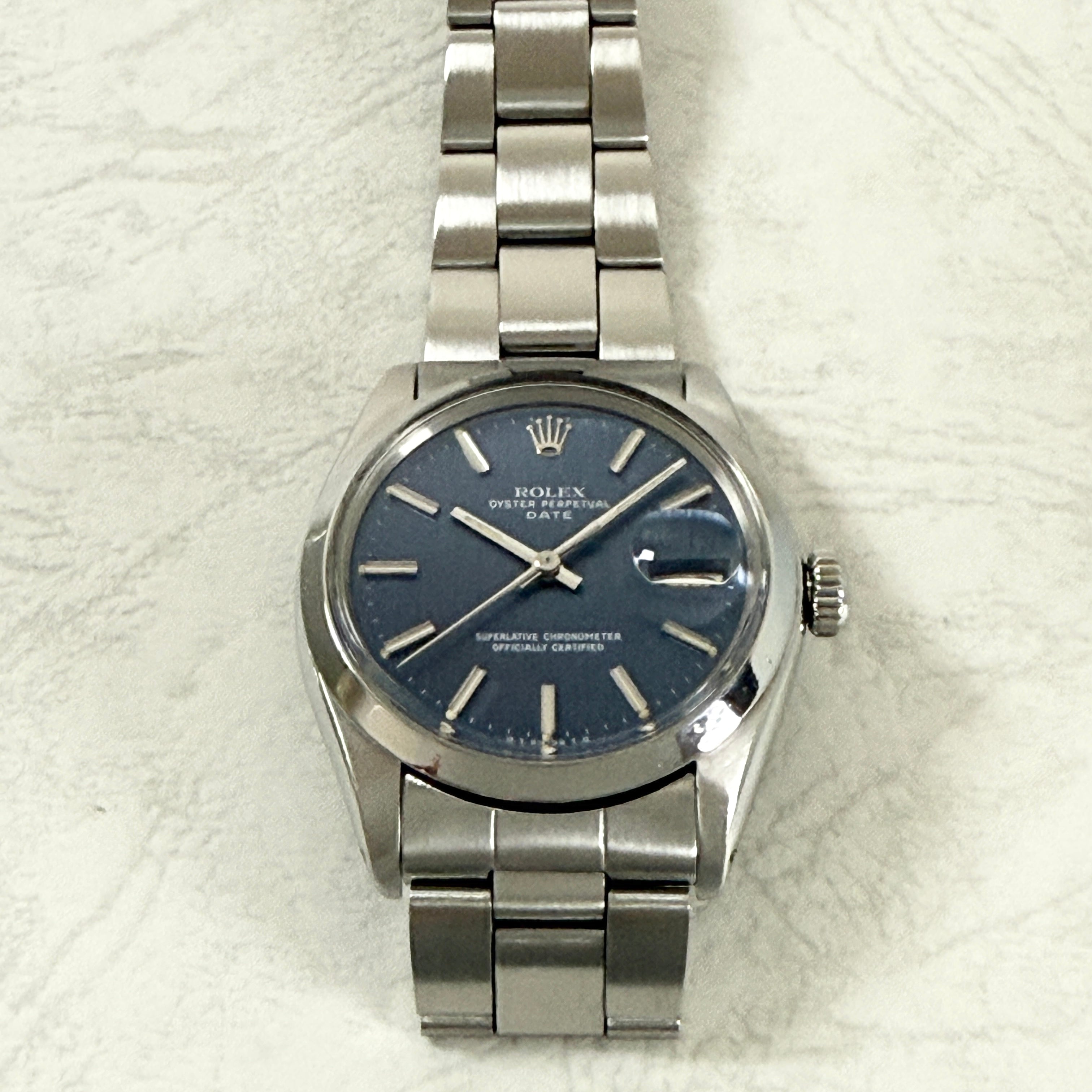 【ROLEX 】ロレックス<BR>パーペチュアルデイト Ref.1500 Blue Σダイヤル