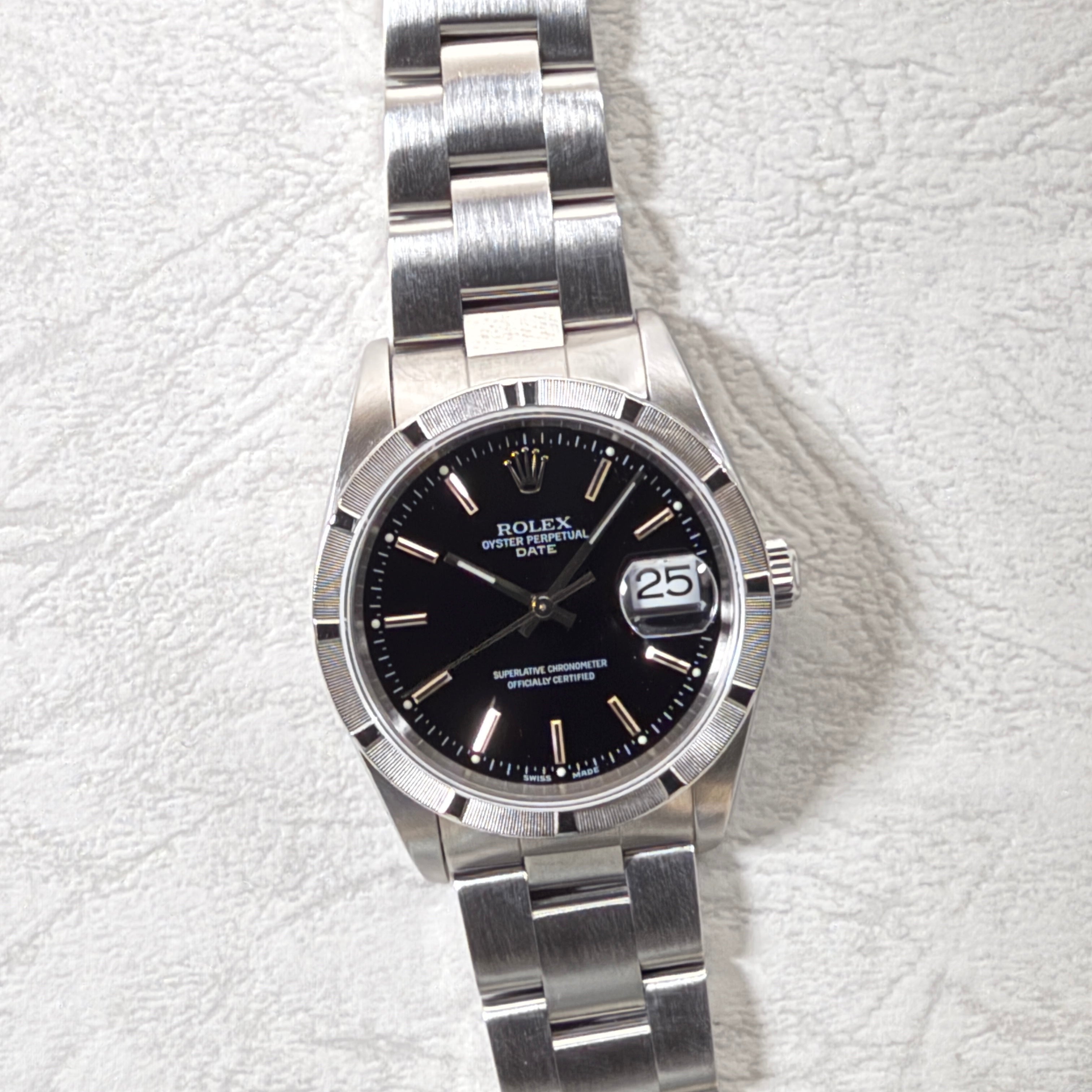 【ROLEX 】ロレックス<BR>パーペチュアルデイト Ref.15210 Black