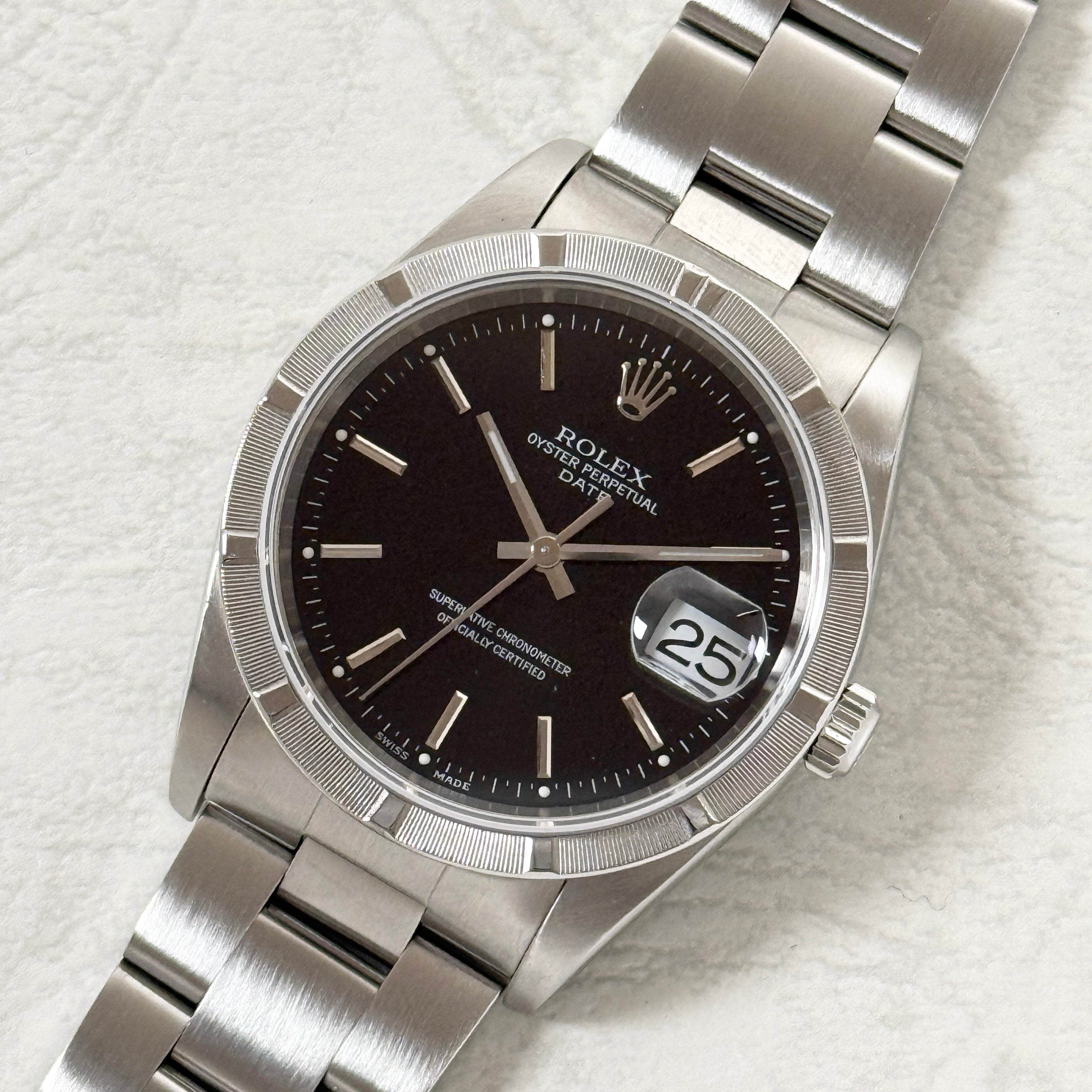 【ROLEX 】ロレックス<BR>パーペチュアルデイト Ref.15210 Black