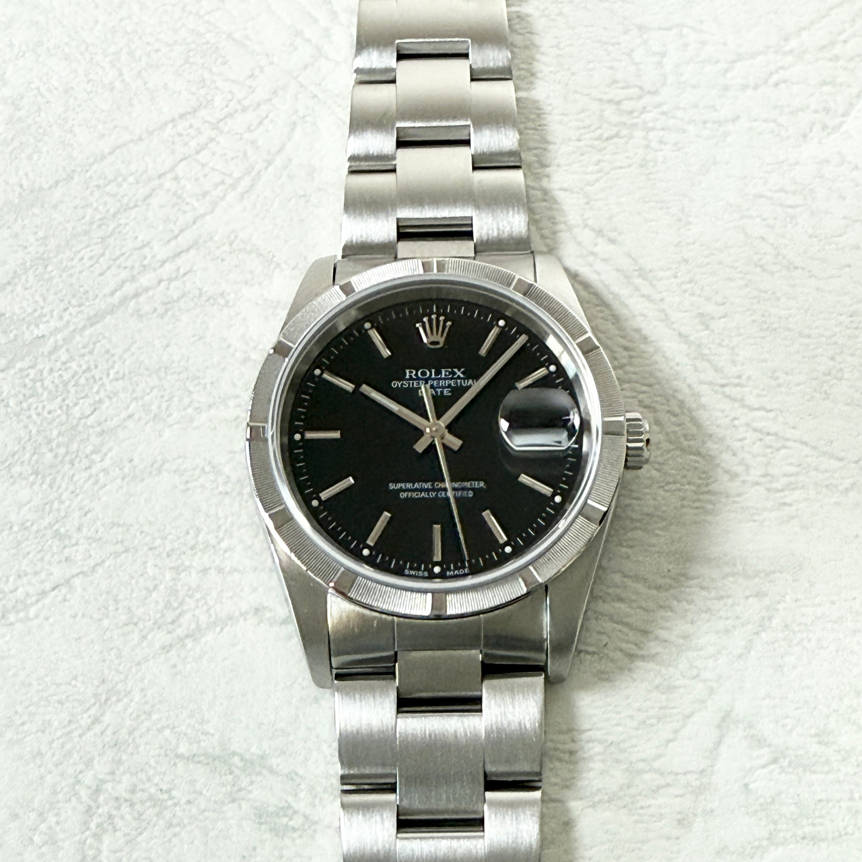 【ROLEX 】ロレックス<BR>パーペチュアルデイト Ref.15210 Black