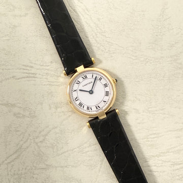 Cartier】カルティエ ヴァンドームSM18KYG 純正18KYG尾錠付き