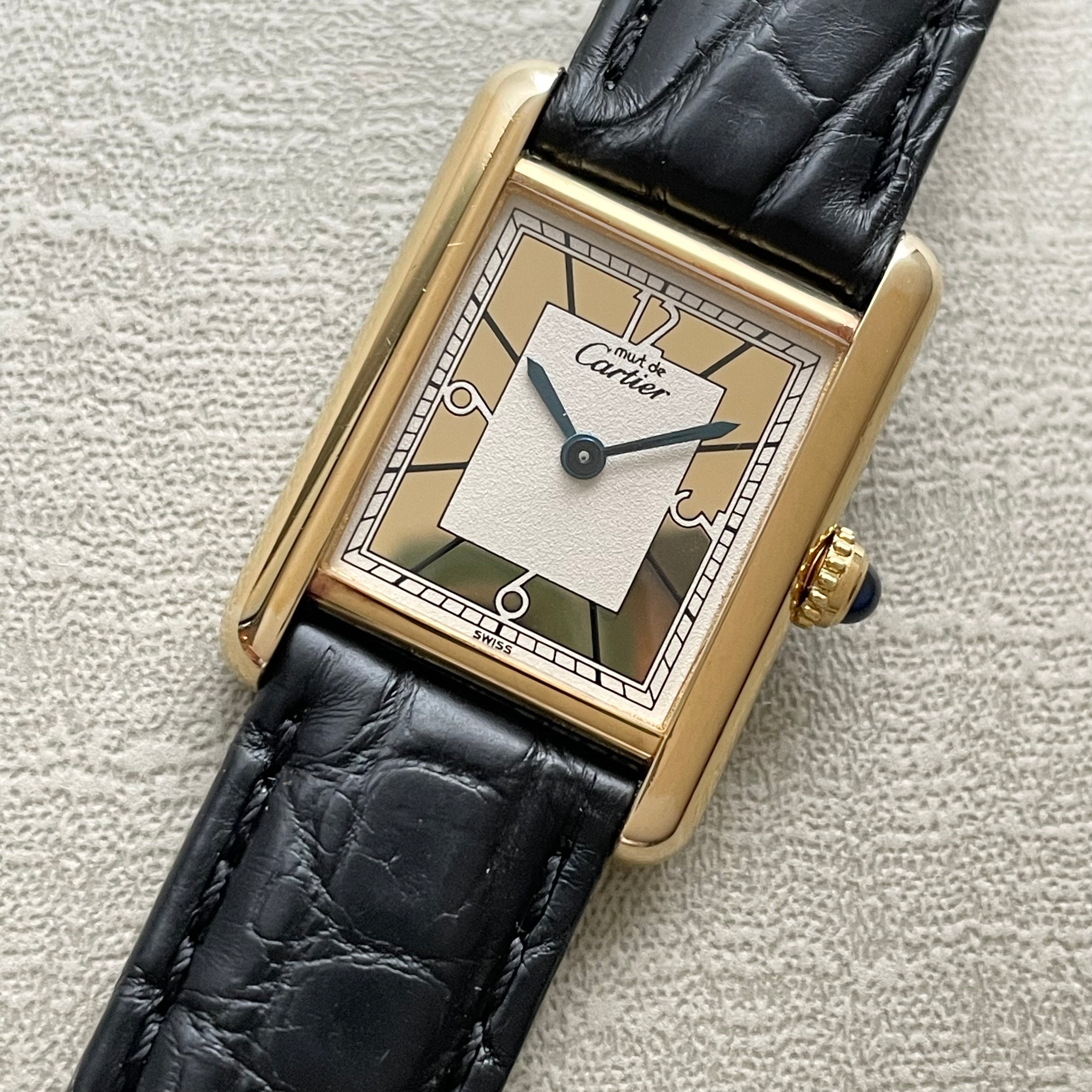 【Cartier】マストタンクSM世界限定500本モデル 純正Dバックル付き
