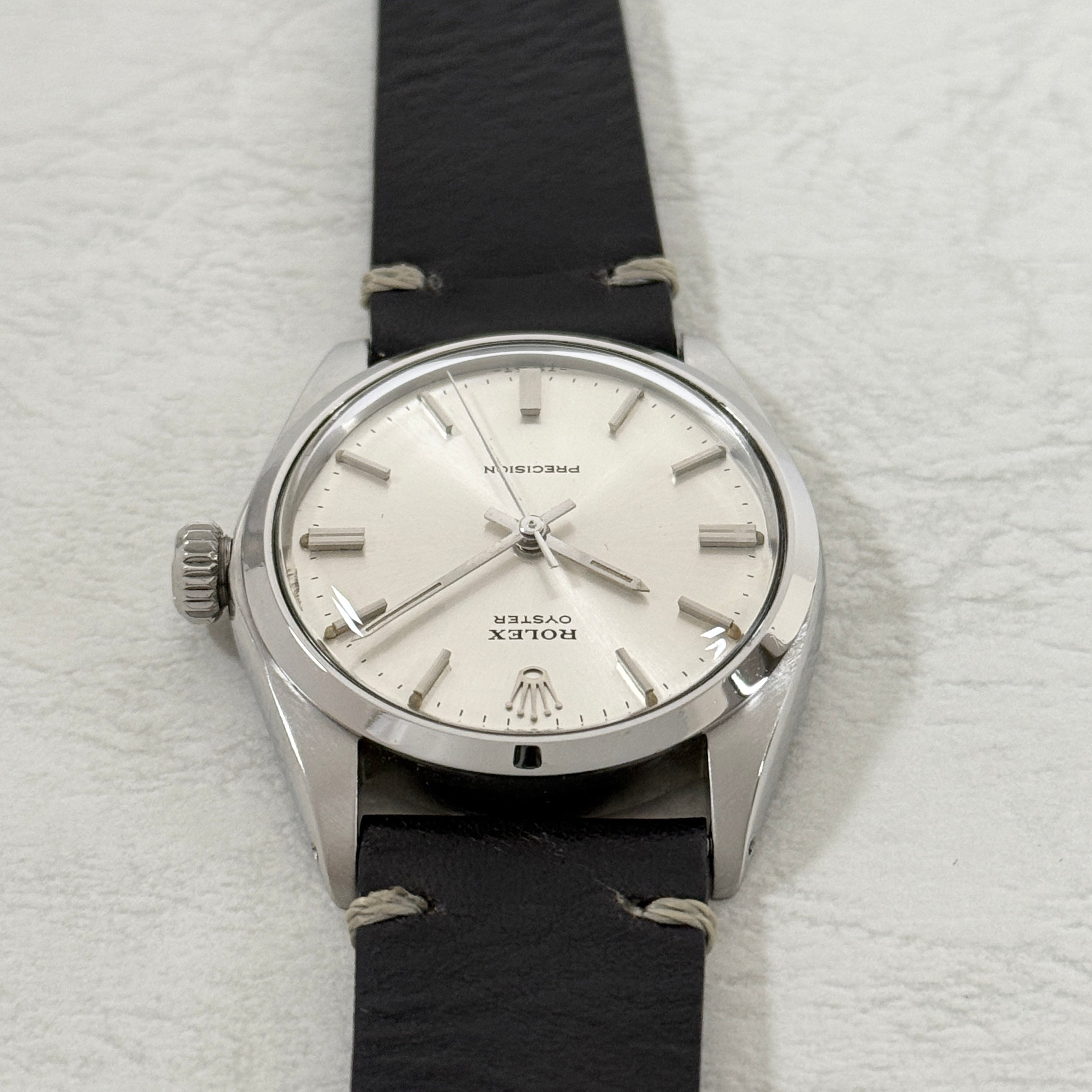 [ROLEX] Rolex Oyster Ref.6426 Silver with genuine buckle