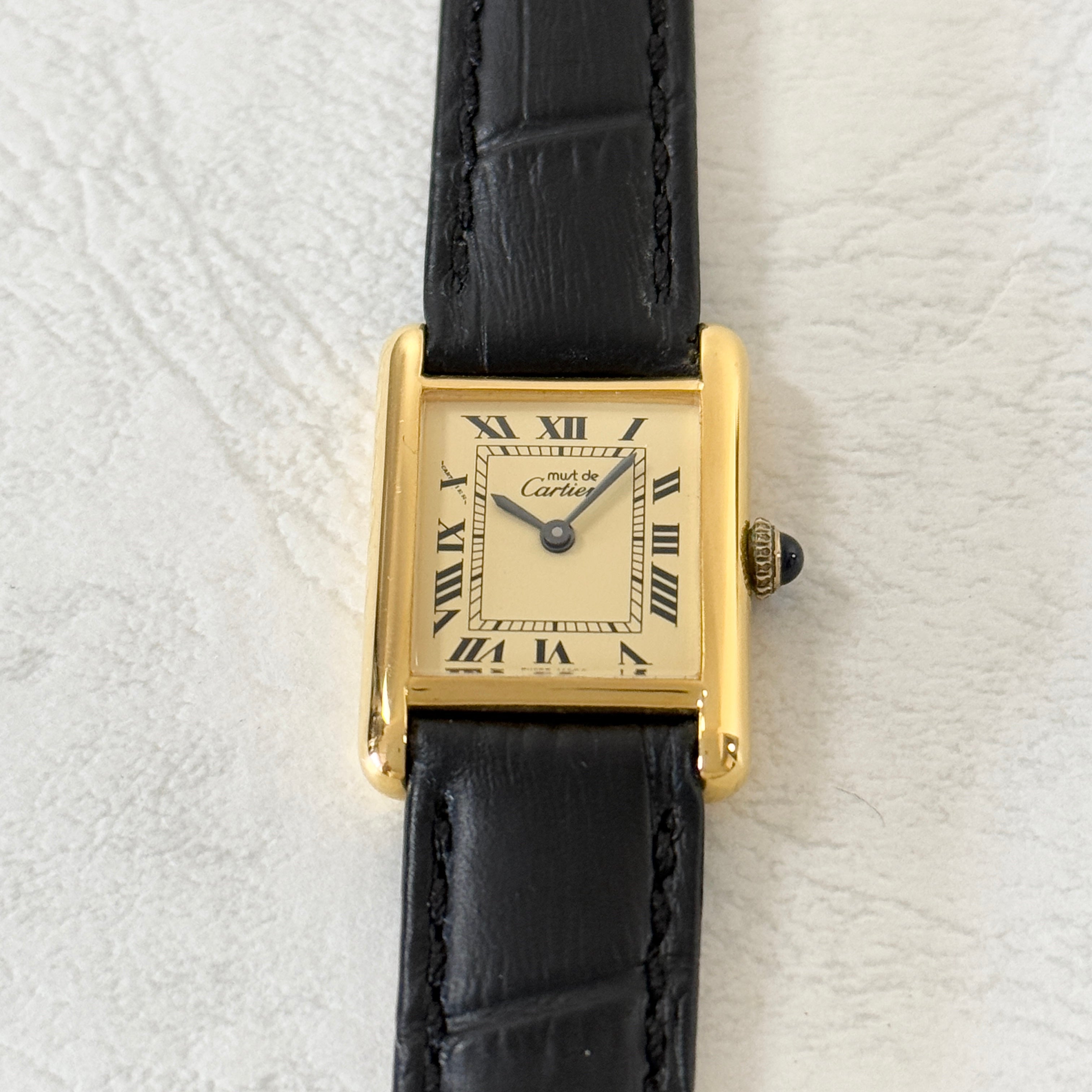 [Cartier] Cartier Must Tank SM Manual Winding Ivory Roma "SWISS MADE"