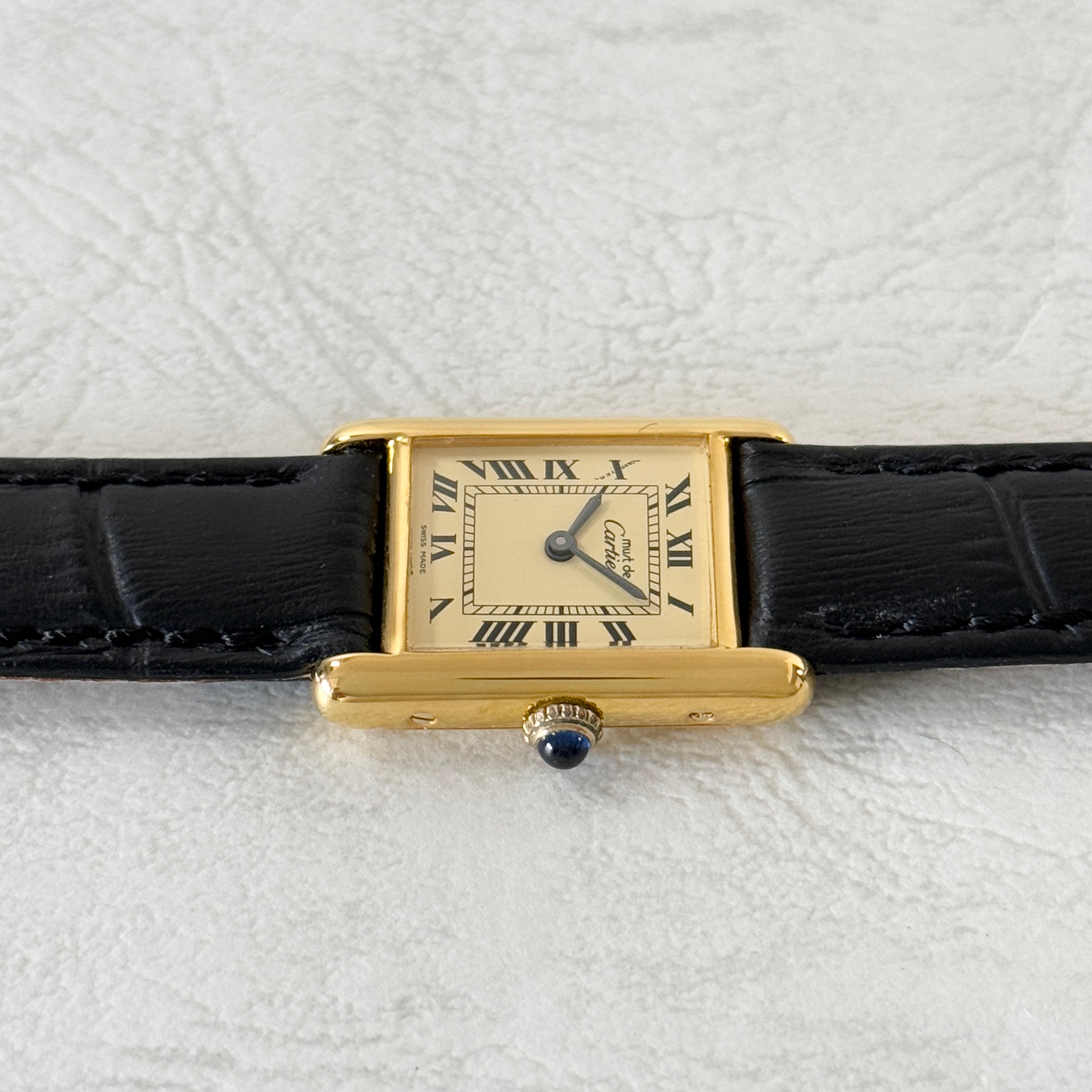 [Cartier] Cartier Must Tank SM Manual Winding Ivory Roma "SWISS MADE"