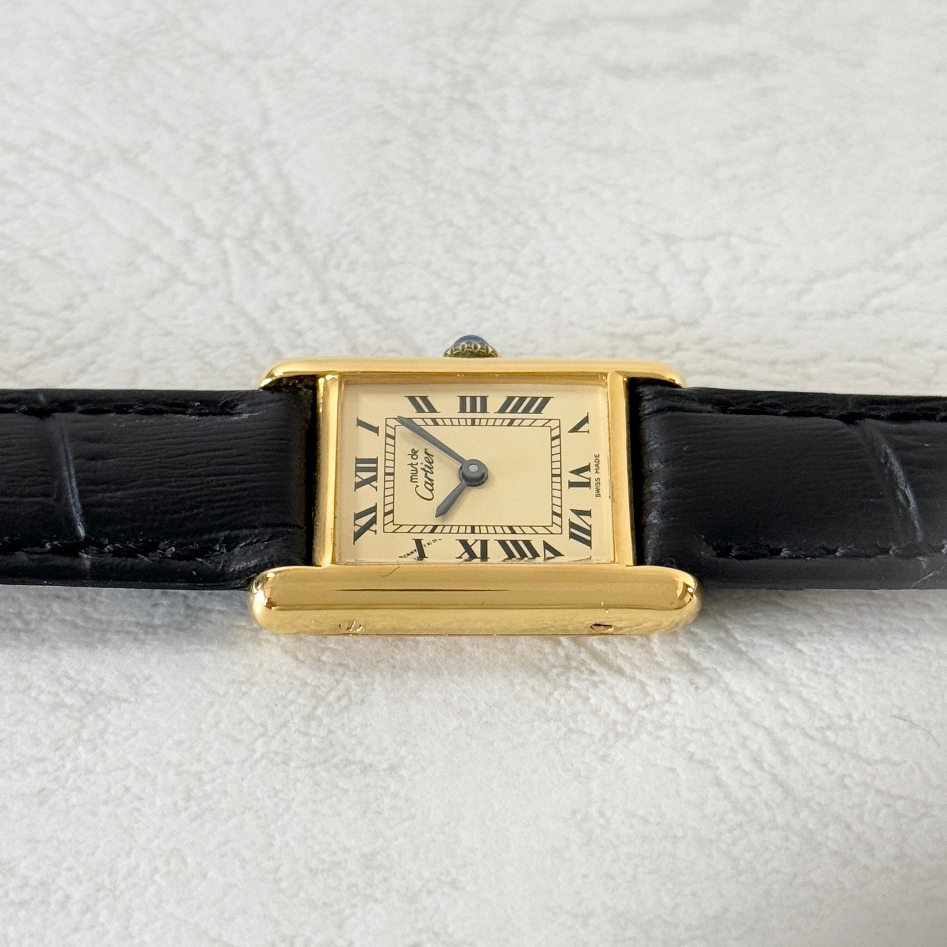 [Cartier] Cartier Must Tank SM Manual Winding Ivory Roma "SWISS MADE"