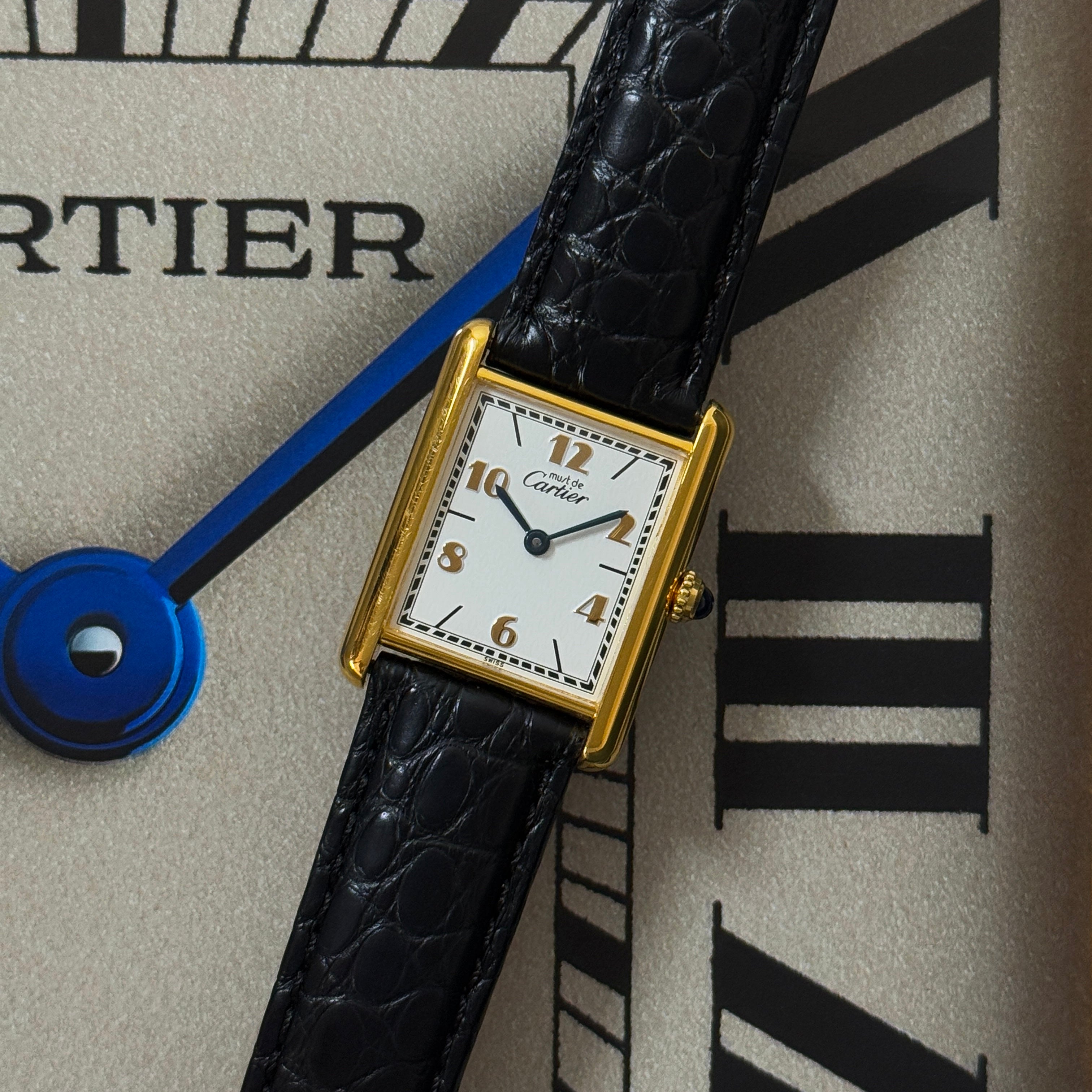 [Cartier] Cartier Must Tank LM Flying Arabia with accessories