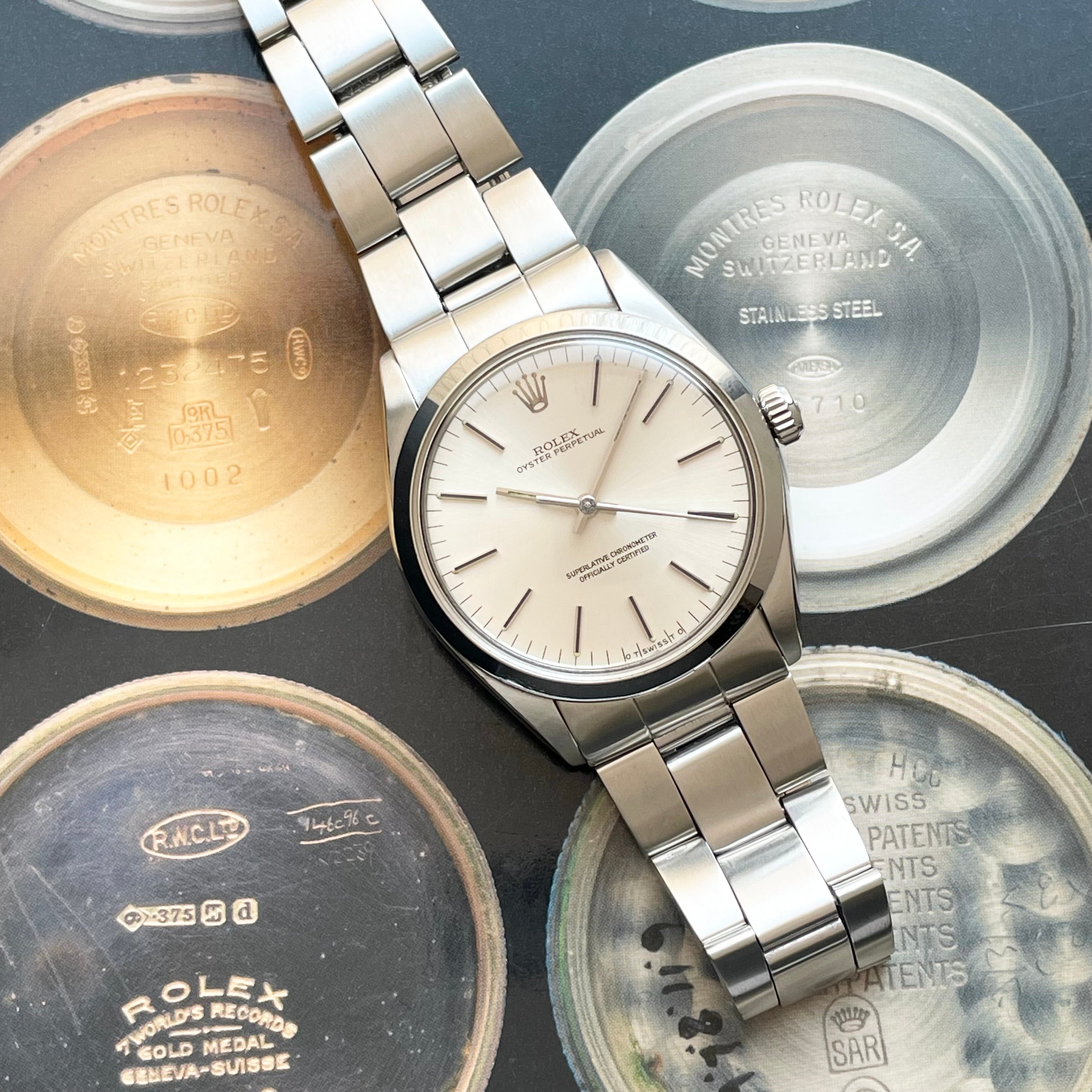 【ROLEX 】ロレックス<BR>オイスターパーペチュアルRef.1002 Silver Σdial