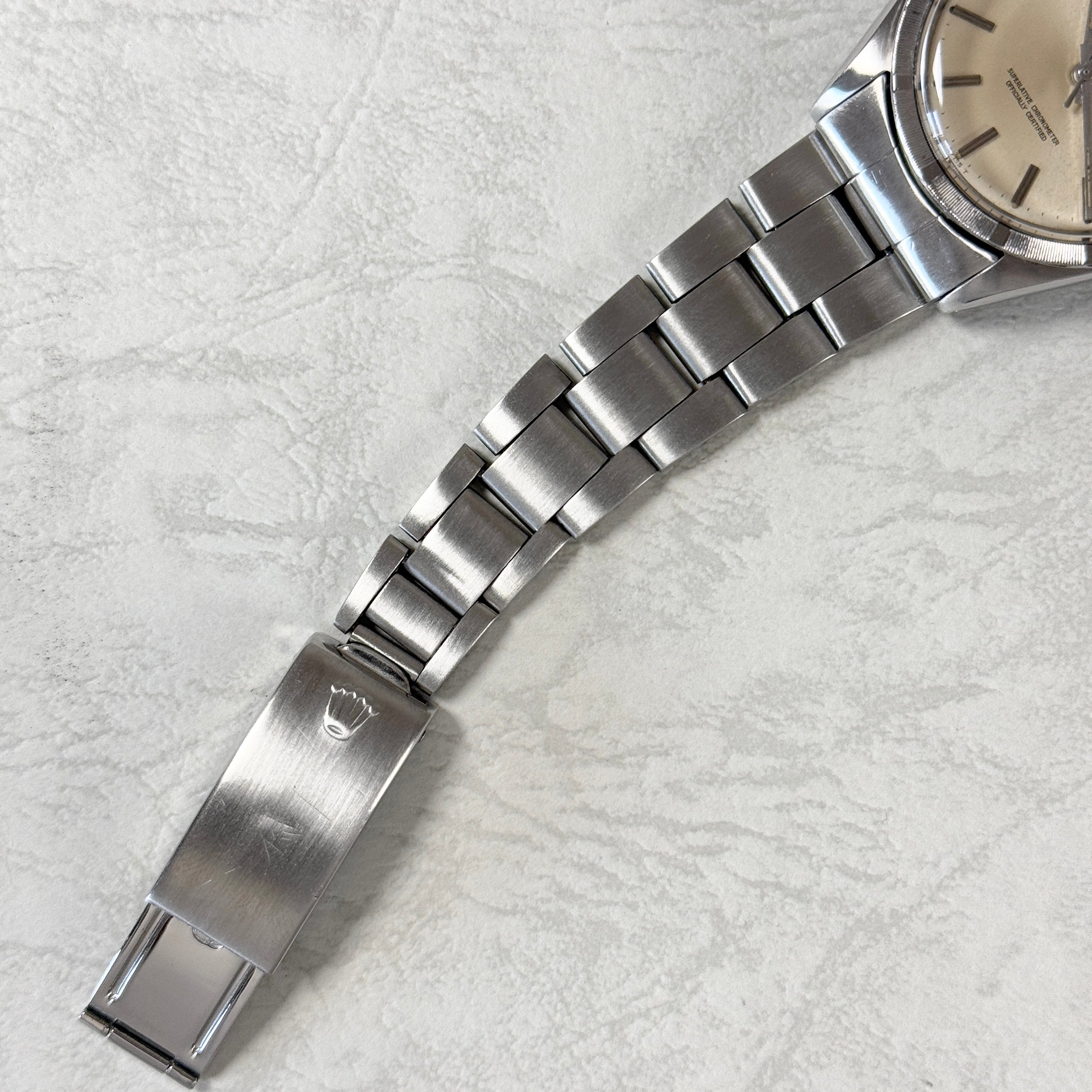 [ROLEX] Rolex Oyster Perpetual Ref.1007 Silver Engine Turned Bezel