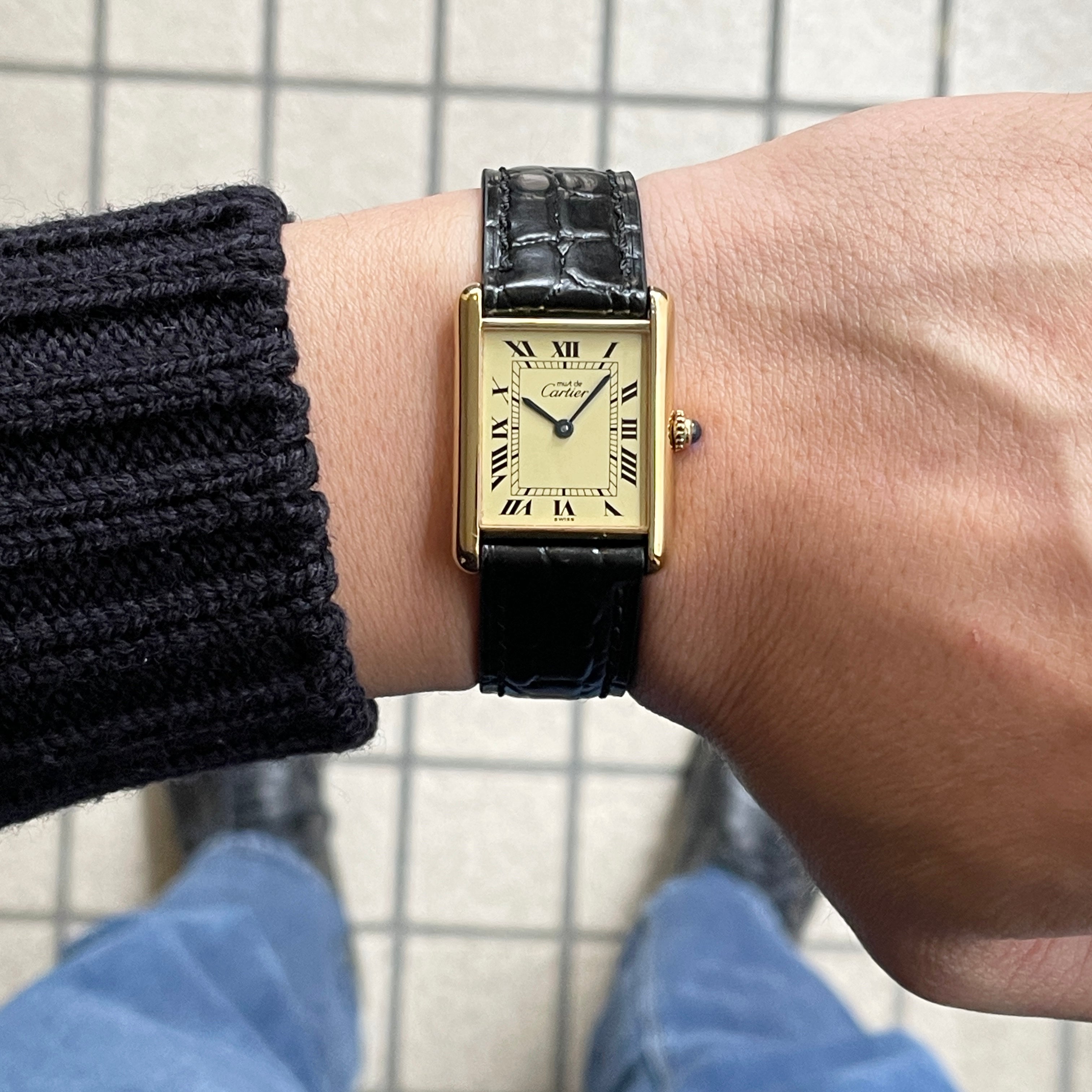 [Cartier] Cartier Must Tank LM Ivory Roma QZ