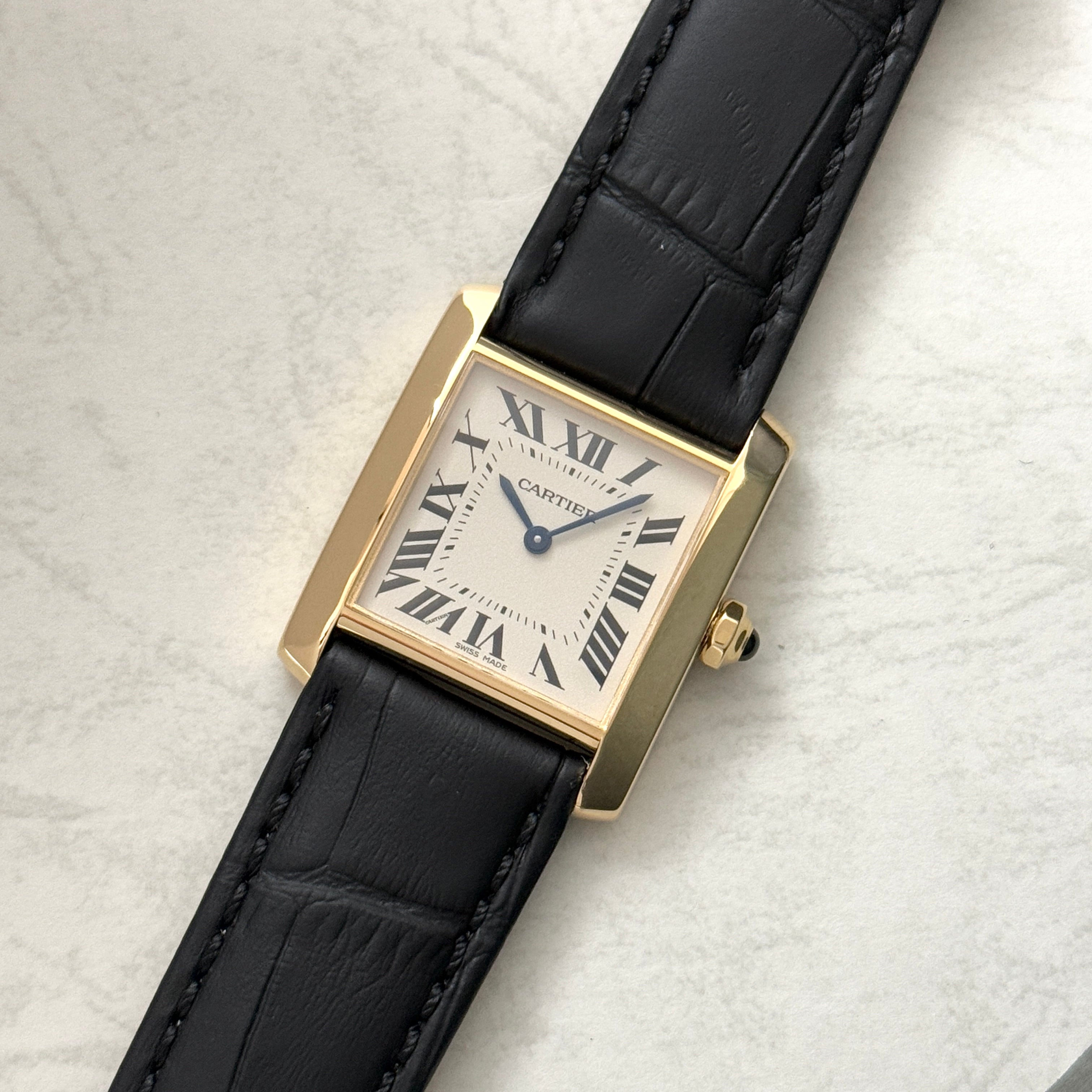 [Cartier] Cartier Tank Francaise MM18KYG with genuine 18KYG buckle 