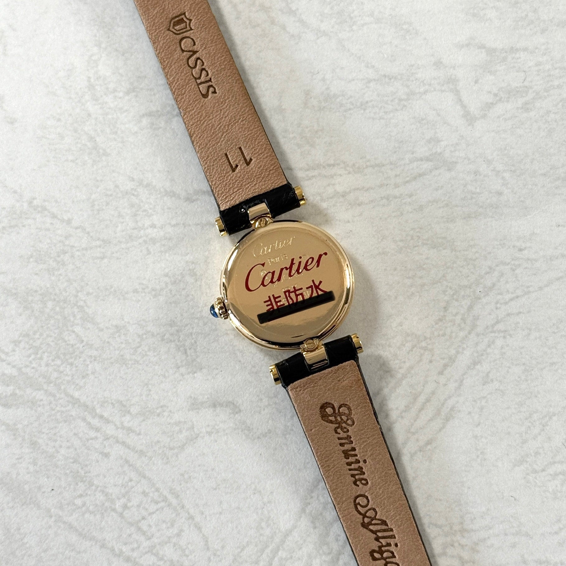 【Cartier】カルティエ ミニヴァンドーム18KYG 純正金張り尾錠付き