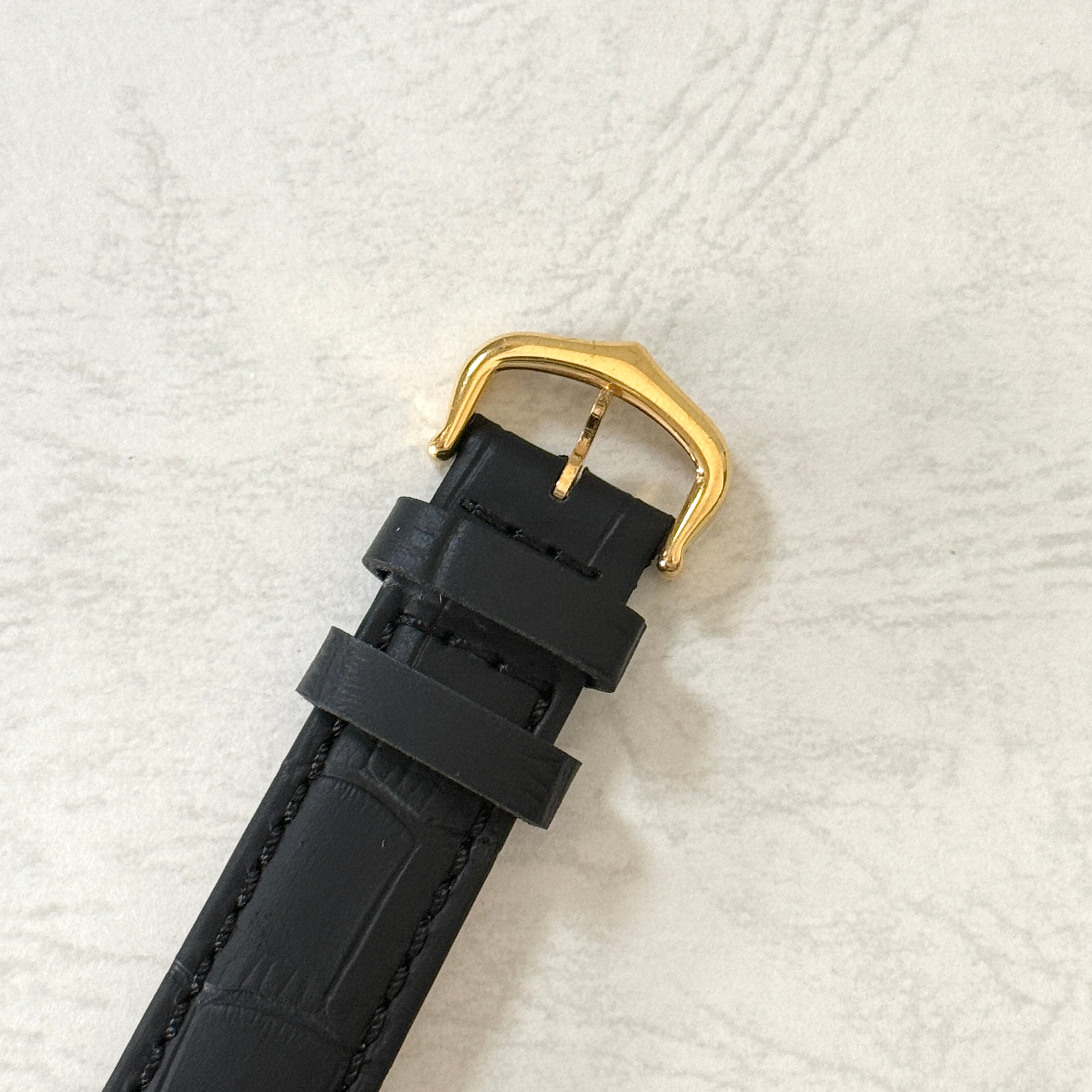 【Cartier】カルティエ マストタンクLM手巻きブラックローマ 永久保証書付き