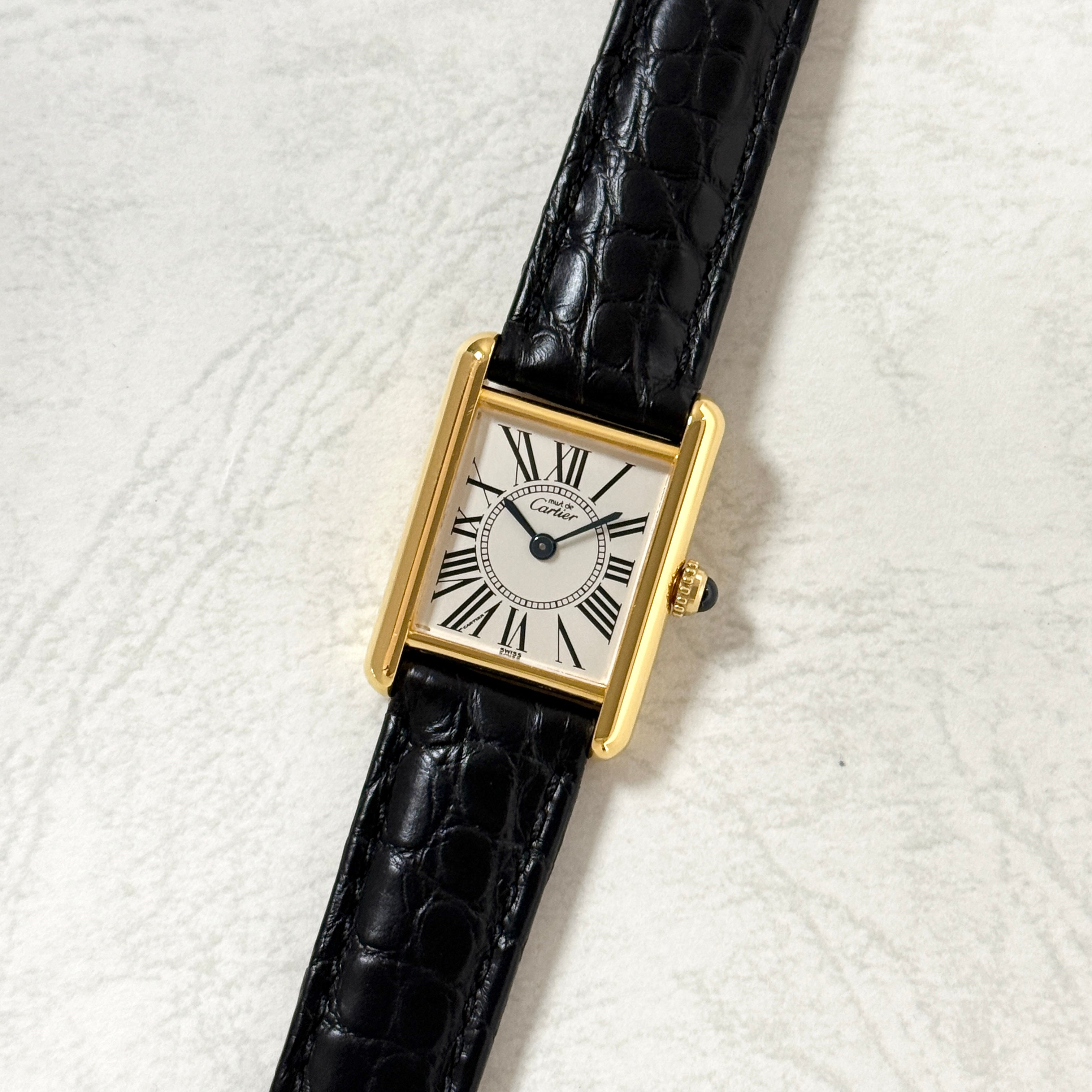 【Cartier】カルティエ マストタンク SMオパラン 純正Dバックル付き