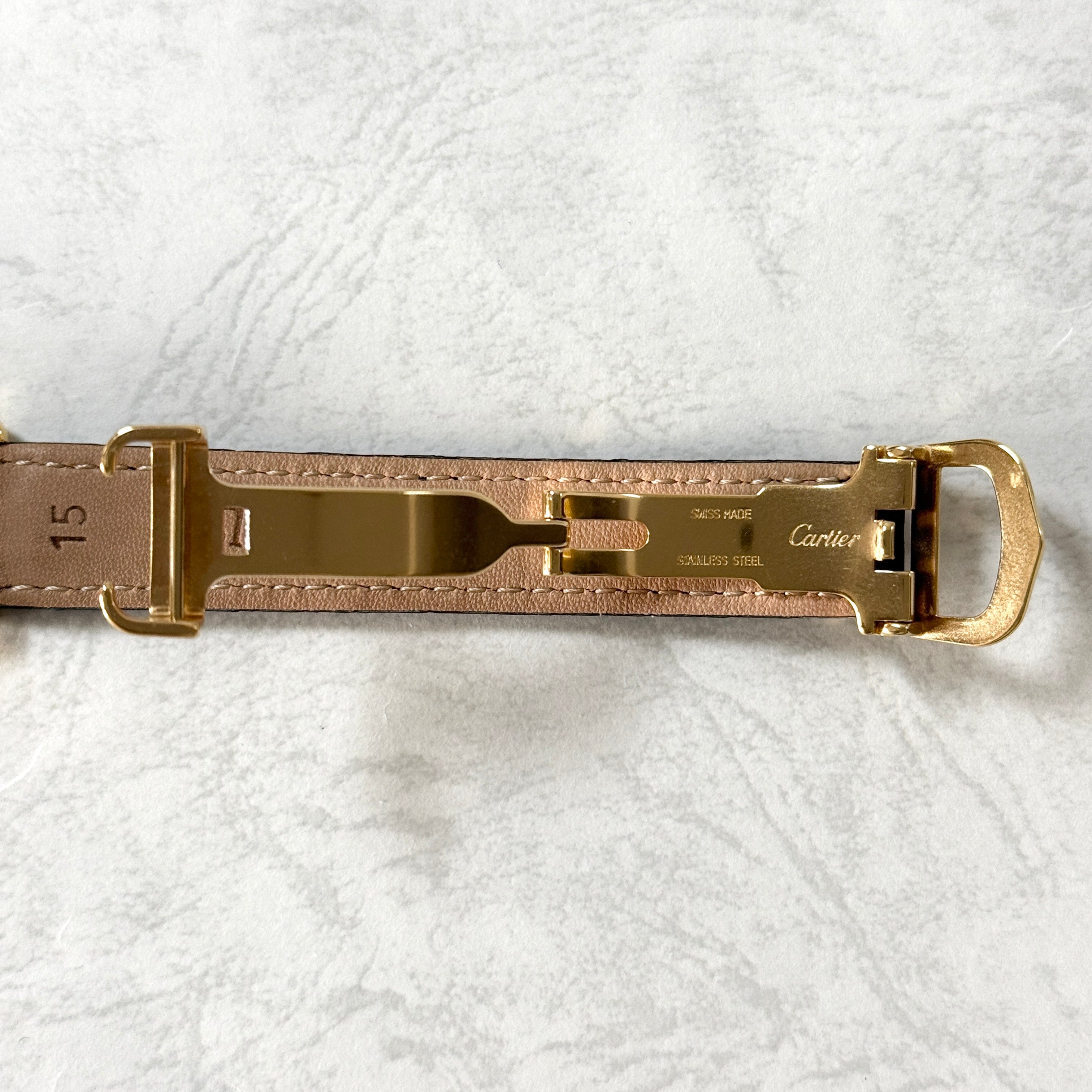 【Cartier】カルティエ マストタンク SMオパラン 純正Dバックル付き