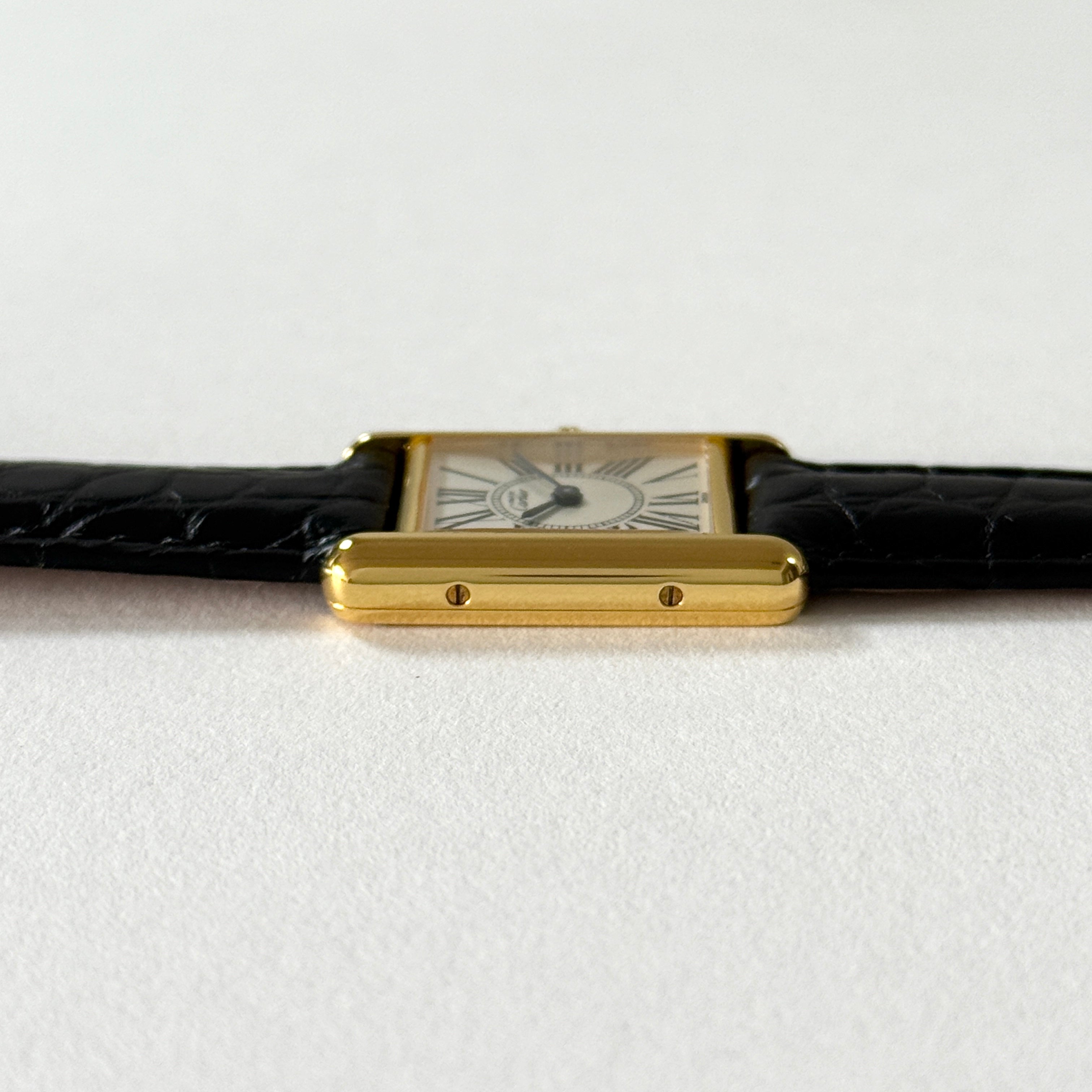 【Cartier】カルティエ マストタンク SMオパラン 純正Dバックル付き