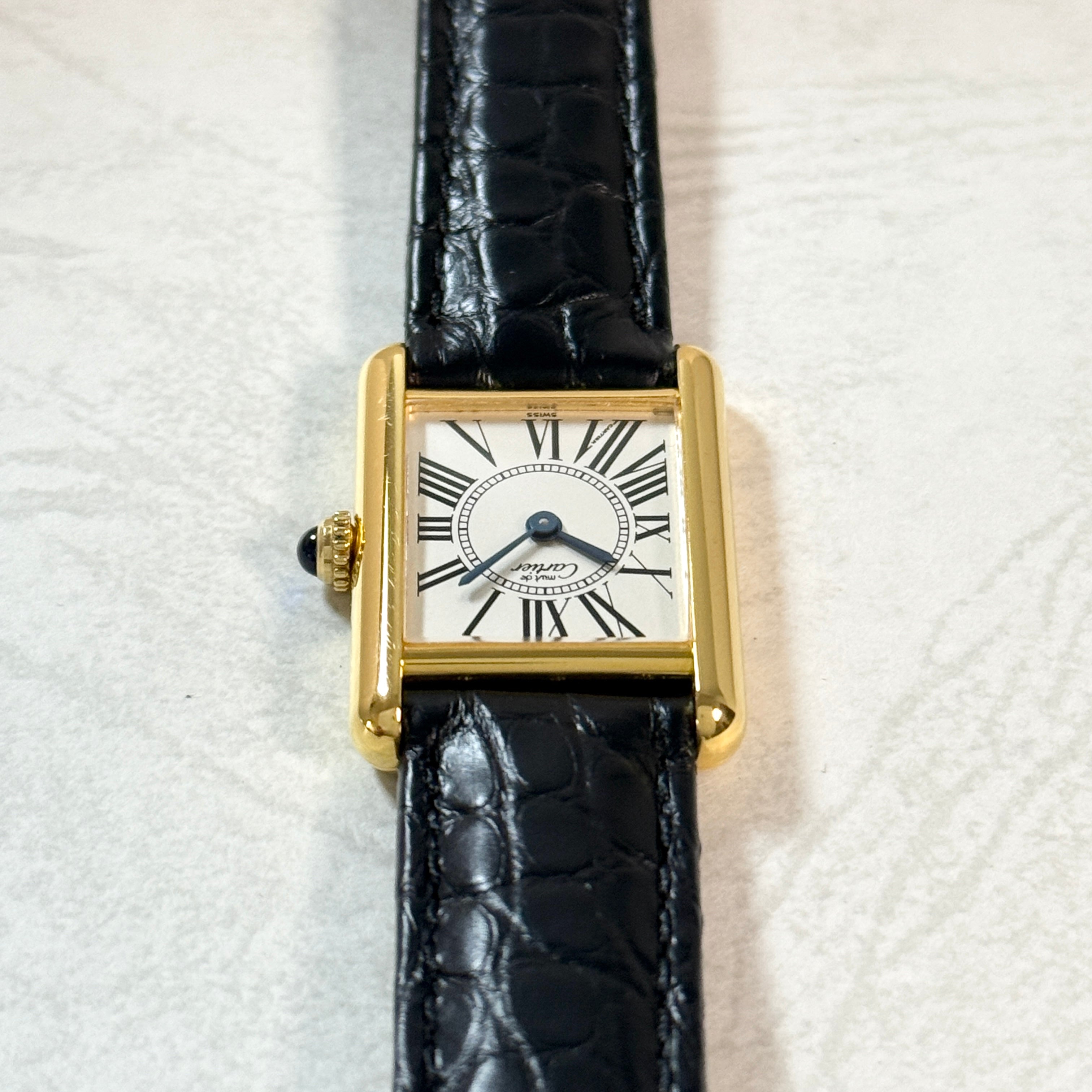 【Cartier】カルティエ マストタンク SMオパラン 純正Dバックル付き