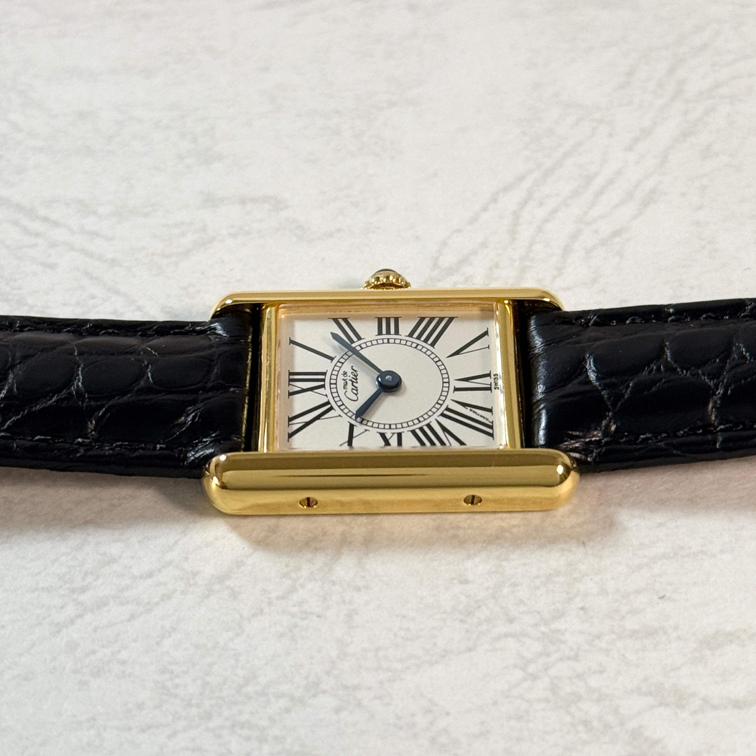 【Cartier】カルティエ マストタンク SMオパラン 純正Dバックル付き