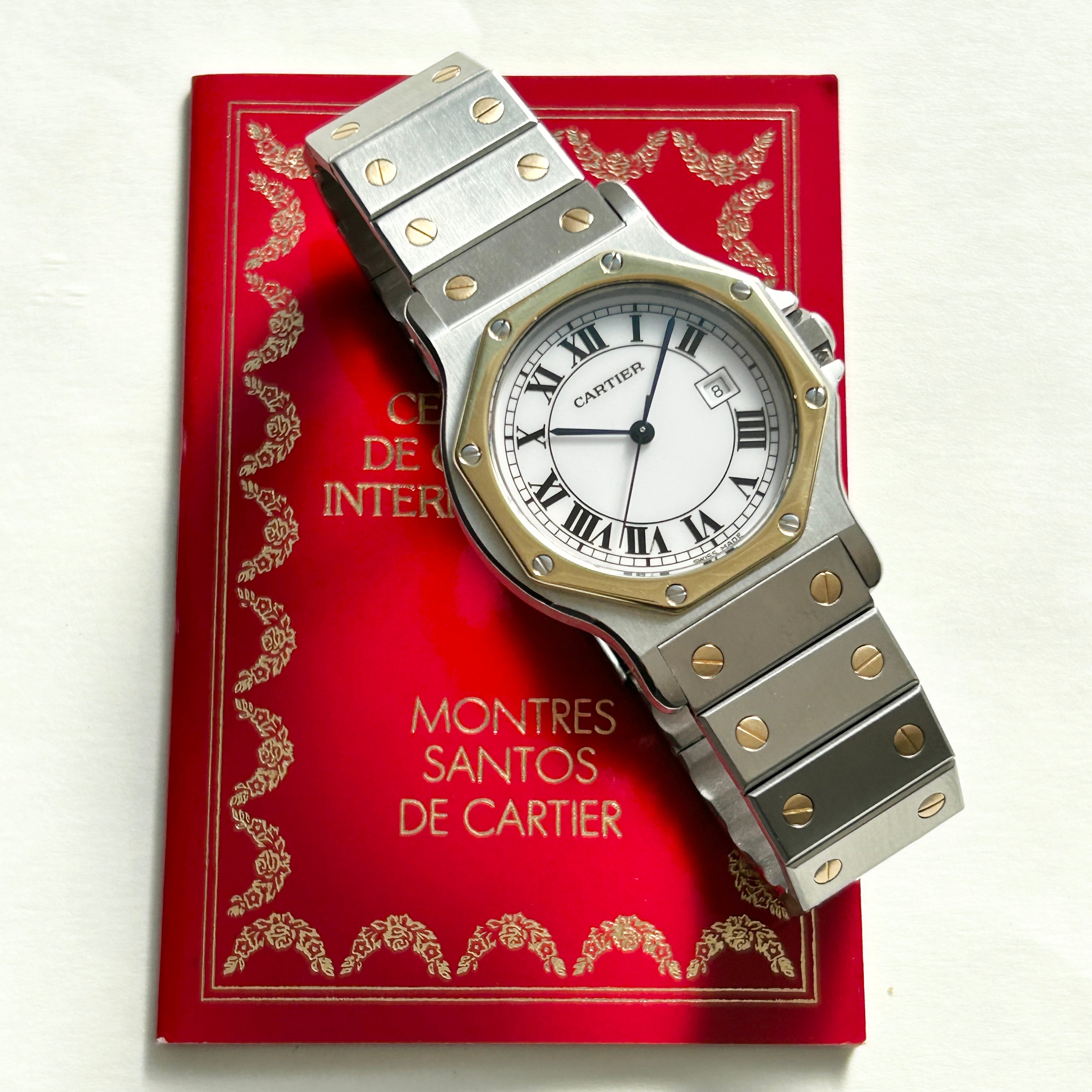 [Cartier] Cartier Santos Octagon LM combination automatic winding with accessories