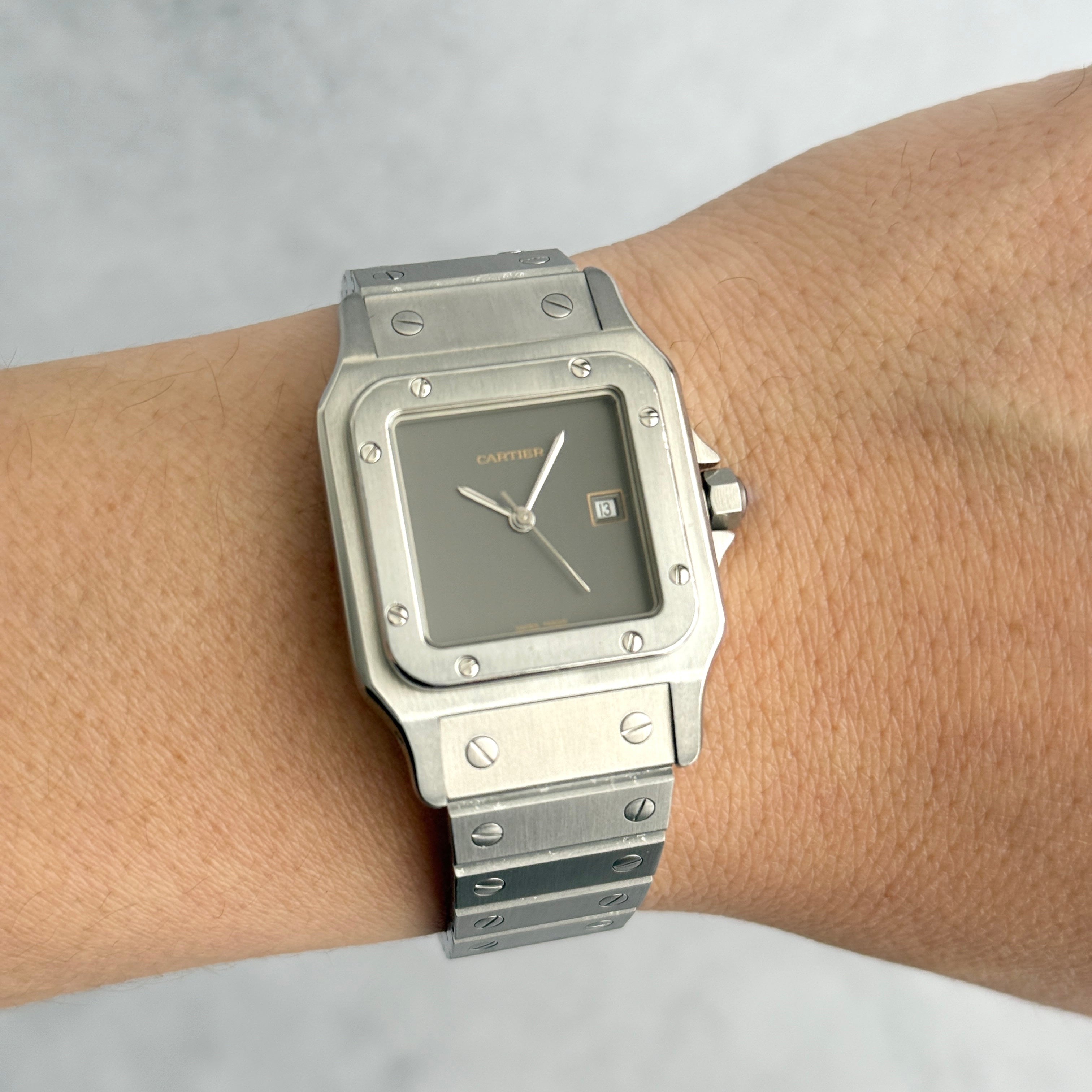 【Cartier】カルティエ サントスガルベ LMステンレス Grey