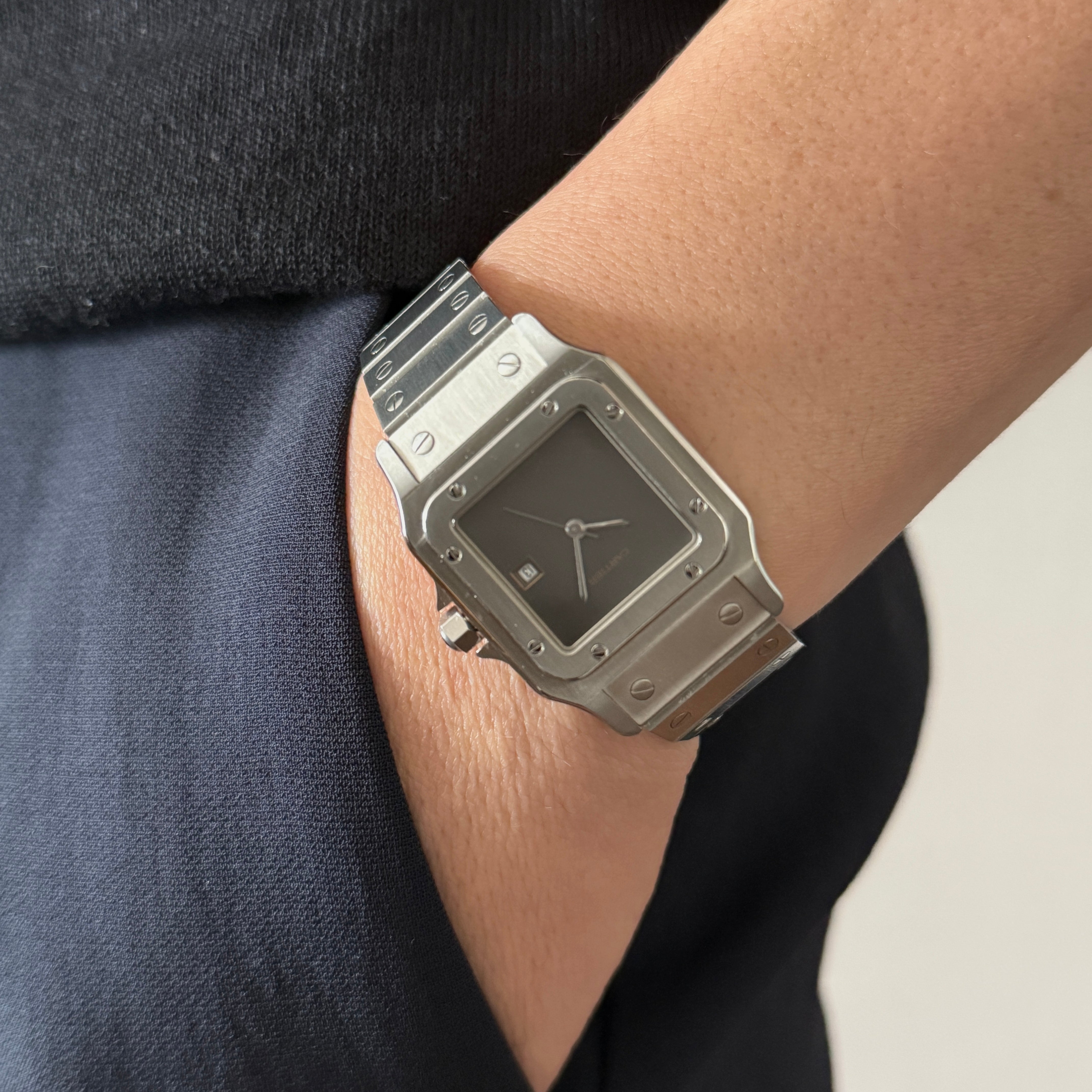 【Cartier】カルティエ サントスガルベ LMステンレス Grey