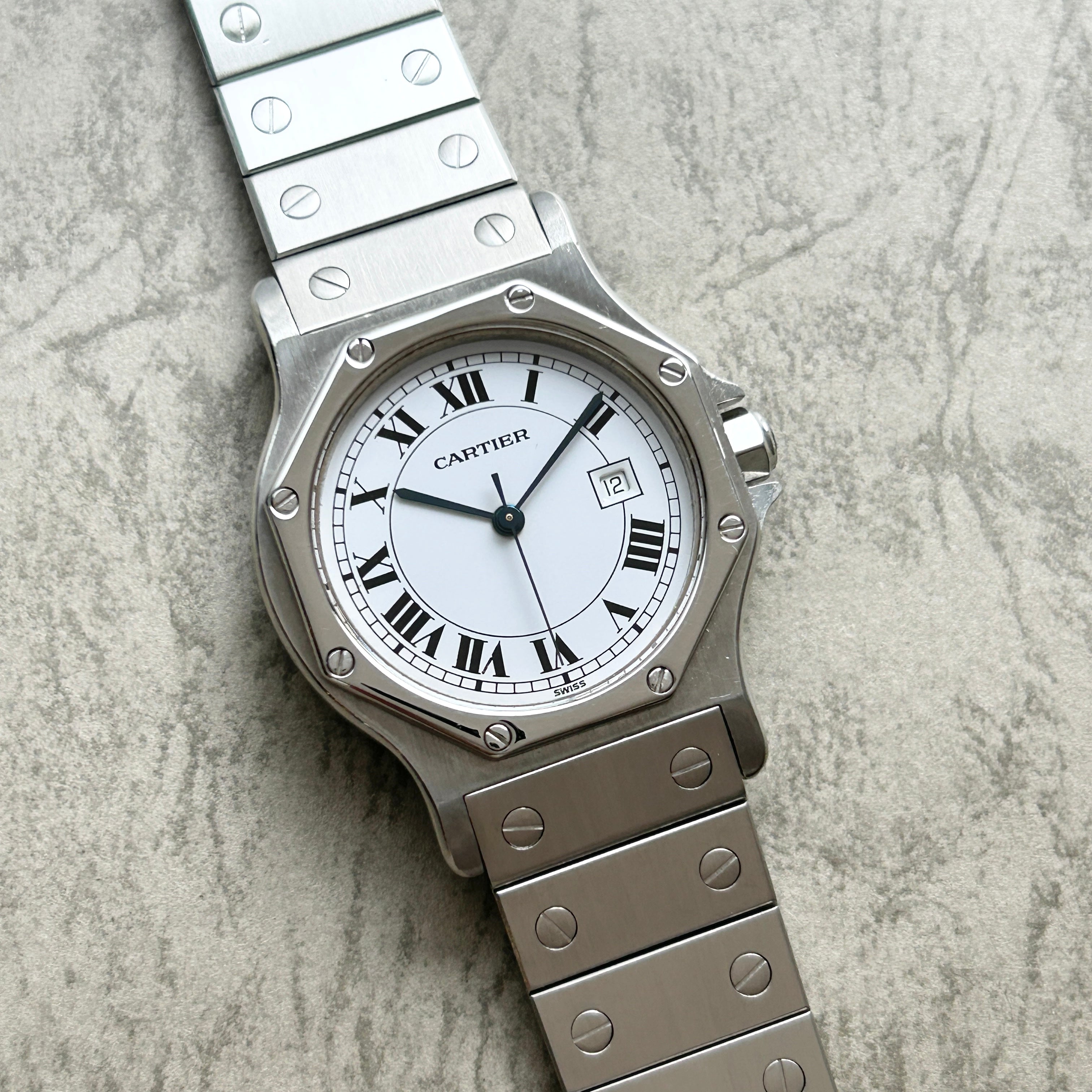 [Cartier] Cartier Santos Octagon LM Stainless Steel Automatic with Original Box