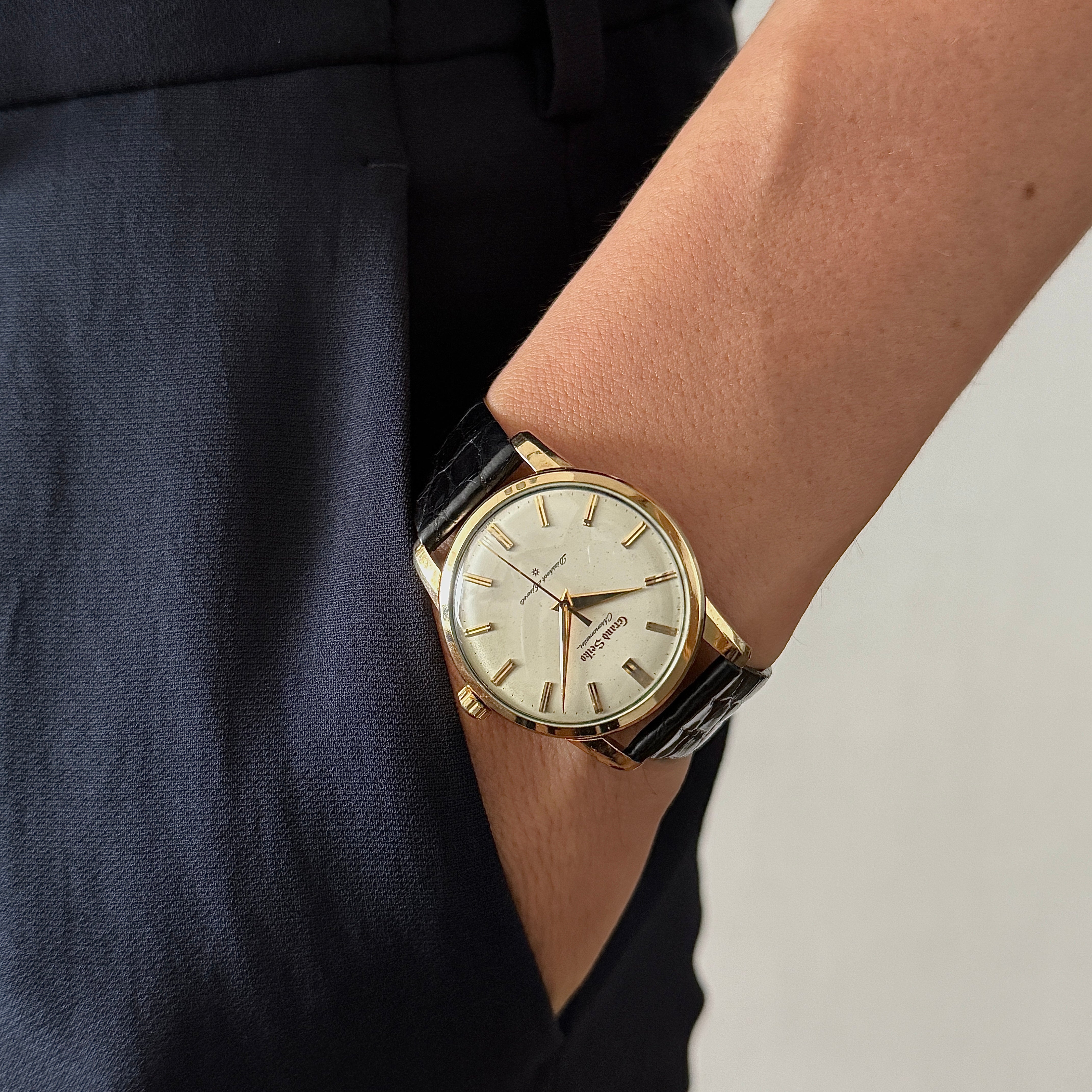 [SEIKO] Seiko Grand Seiko 1st Upright Dial Early Medallion