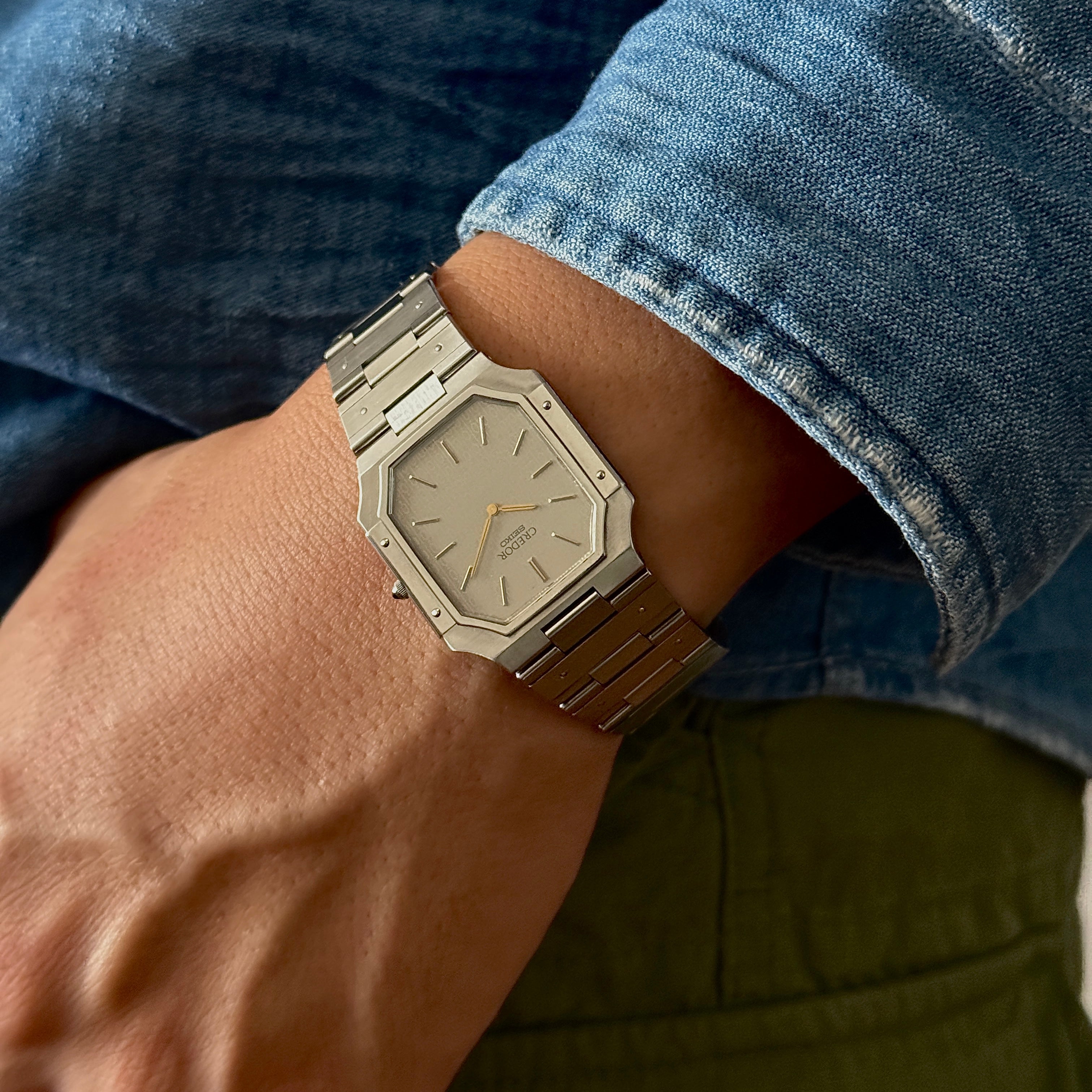 [SEIKO] Seiko Credor Stainless Steel Monogram 9300-5050