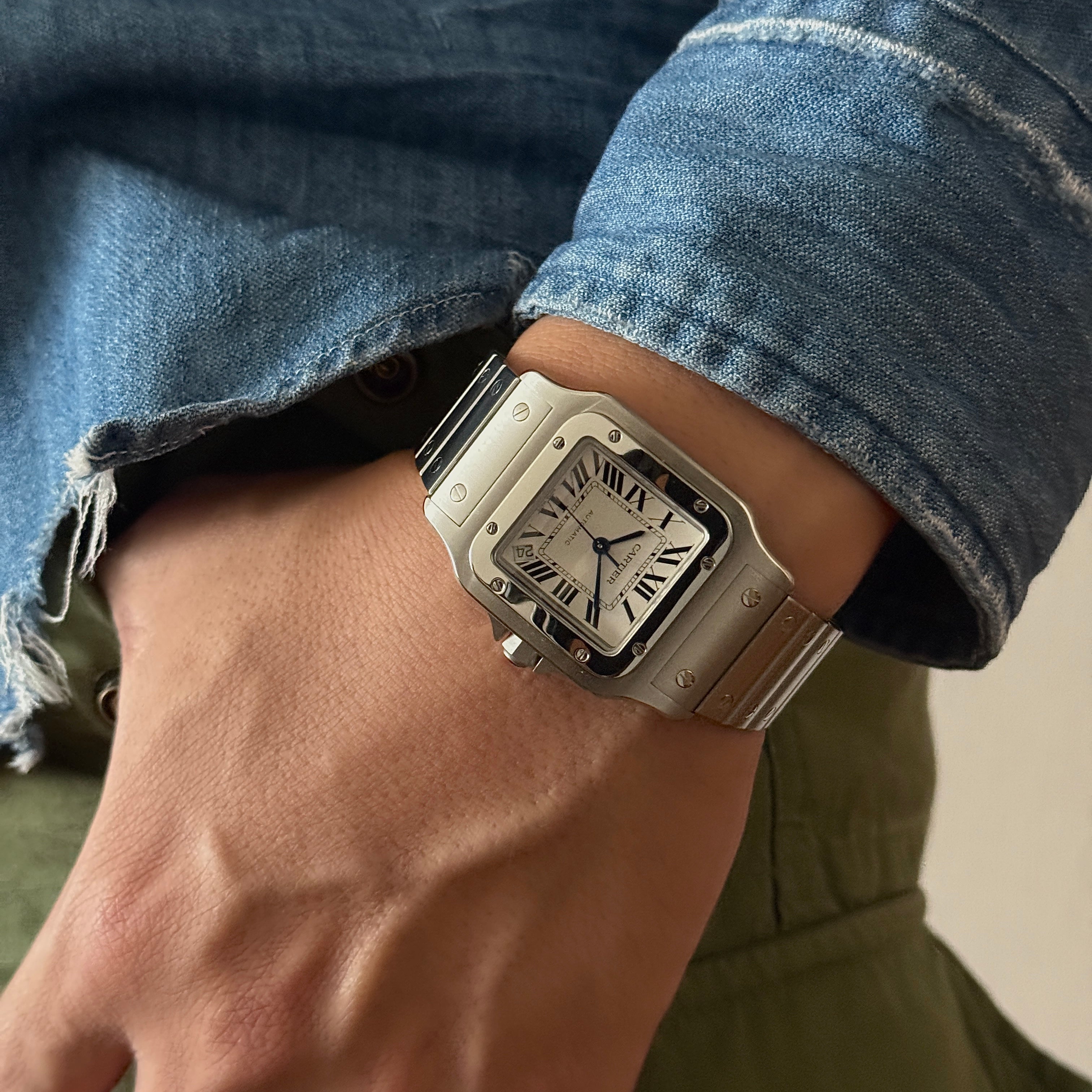 【Cartier】カルティエ サントスガルベXL ステンレス ミントコンディション