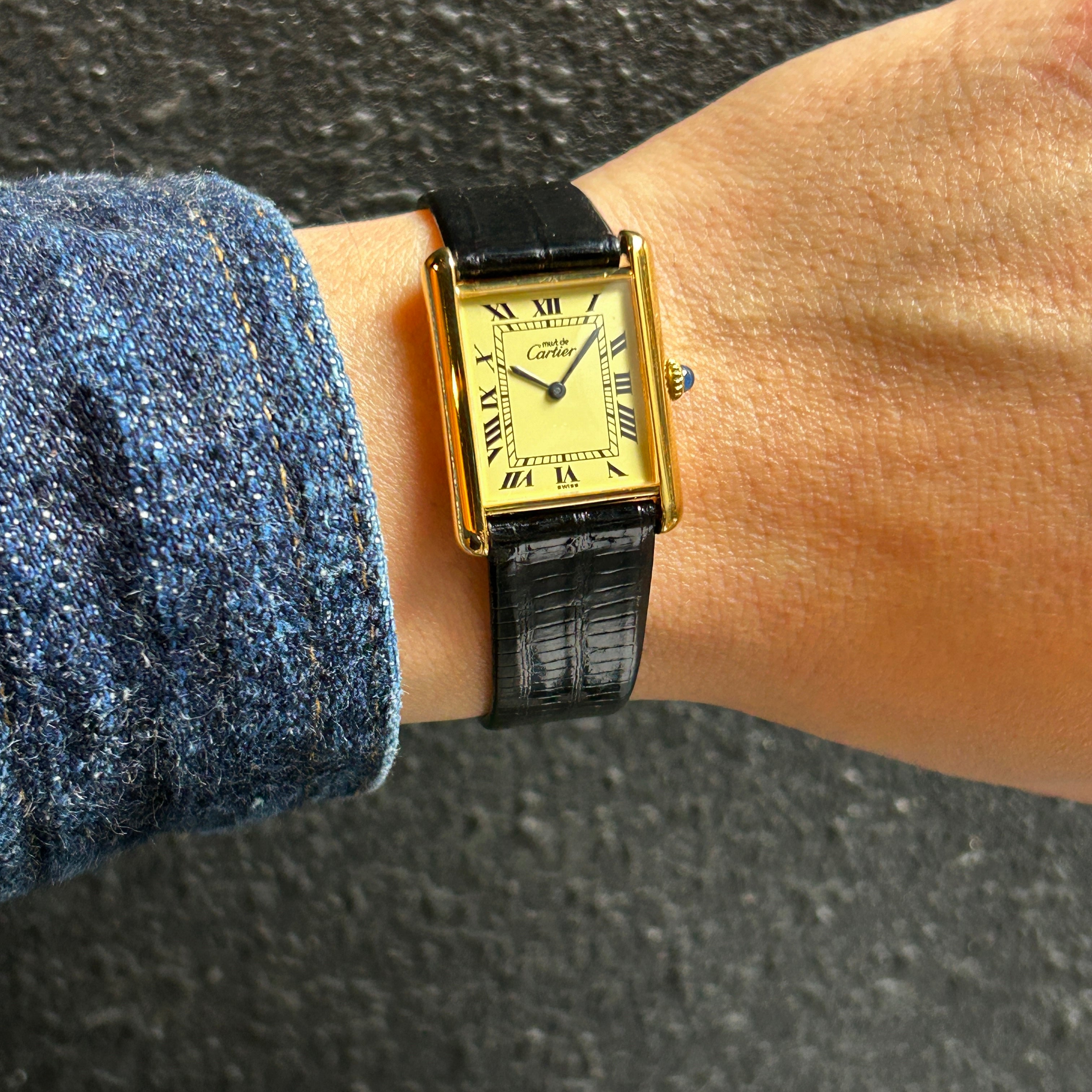 [Cartier] Cartier Must Tank LM Ivory Roman