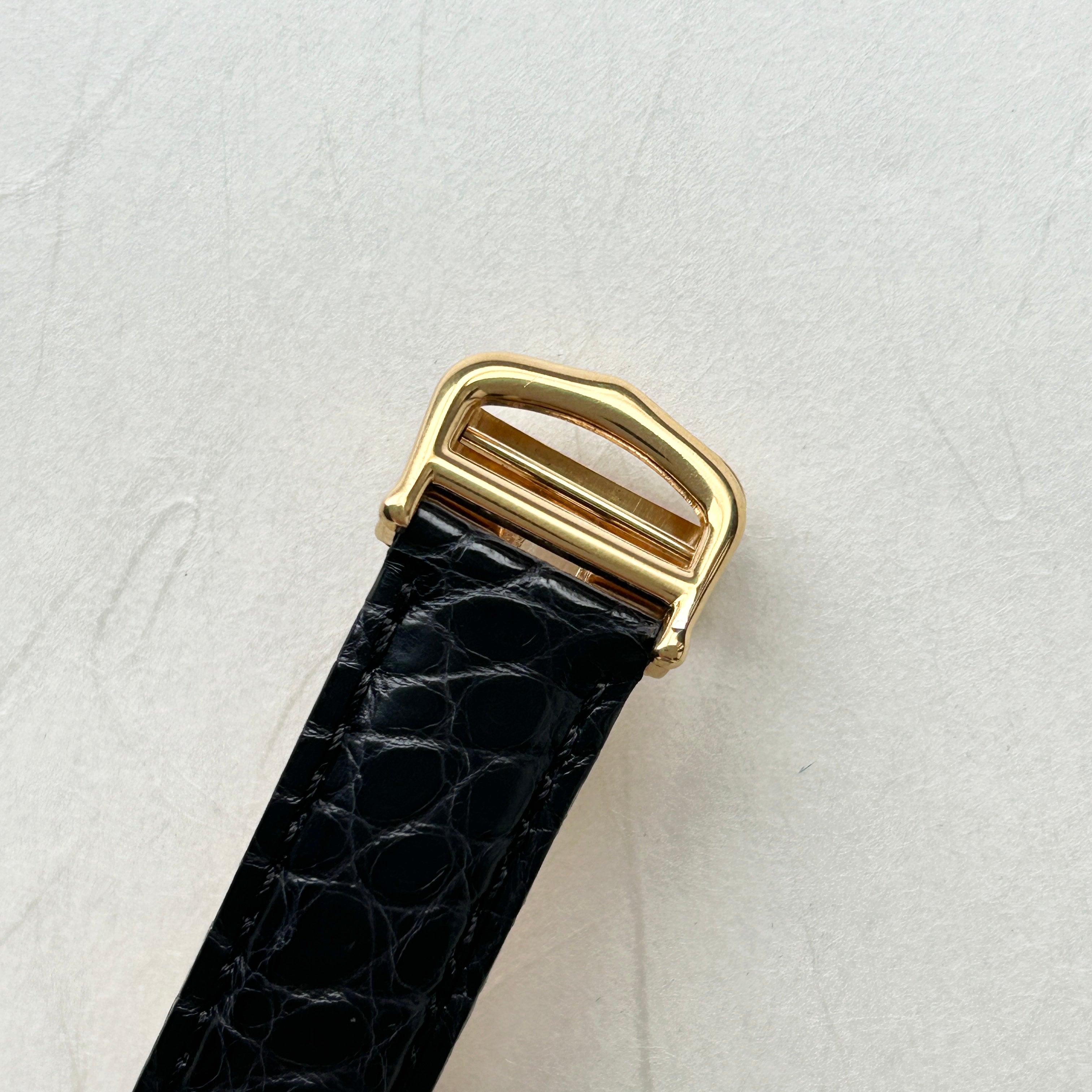 [Cartier] Cartier Must Tank LM Roman Dial with Genuine D Buckle