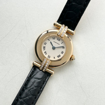Cartier】カルティエコリゼ 8KYG 21PDiamonds 純正18金Dバックル付き 