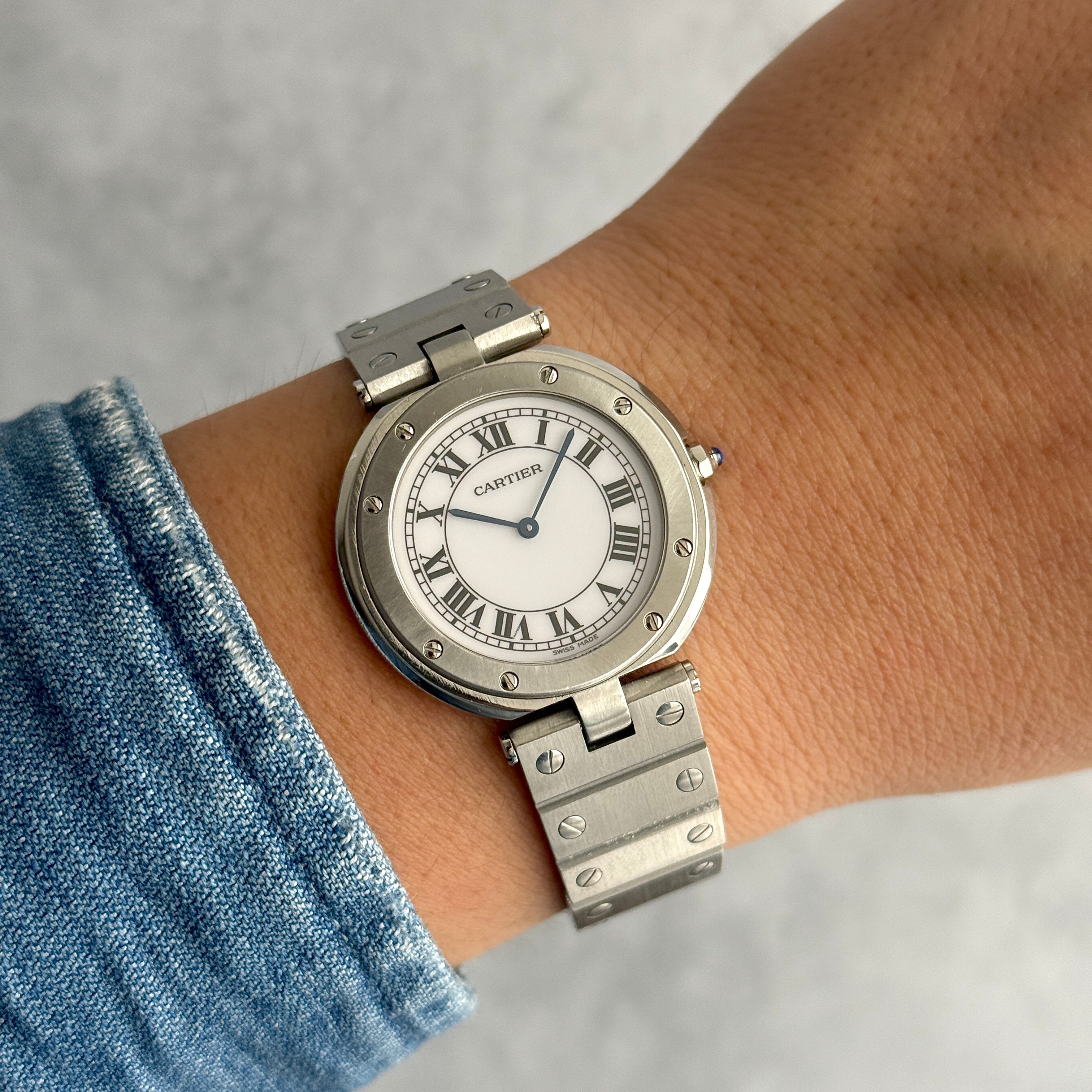 [Cartier] Cartier Santos Vendôme LM Stainless Steel Cartier Complete Service