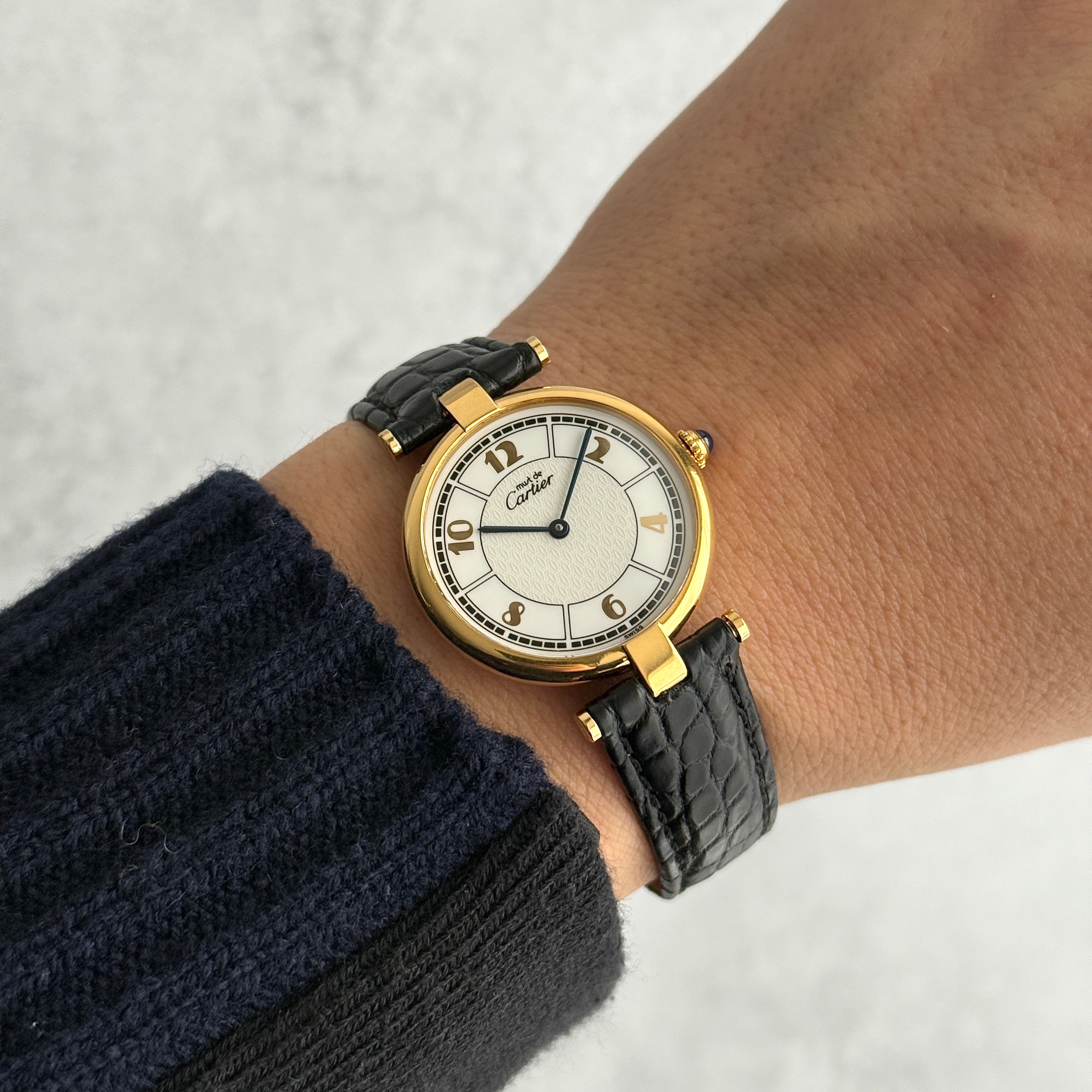 [Cartier] Cartier Must Vendôme LM Flying Arabic Watch with all accessories included