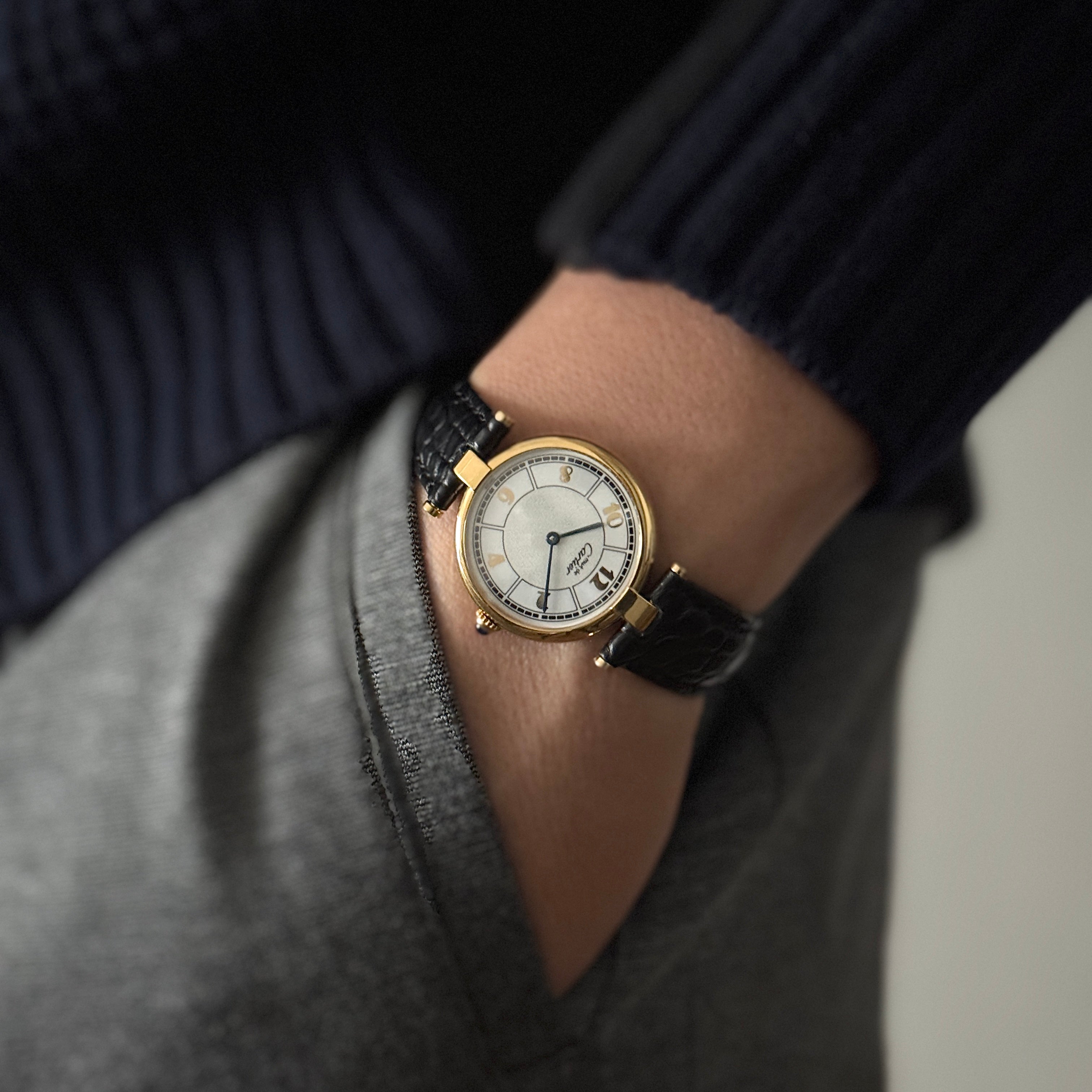 [Cartier] Cartier Must Vendôme LM Flying Arabic Watch with all accessories included