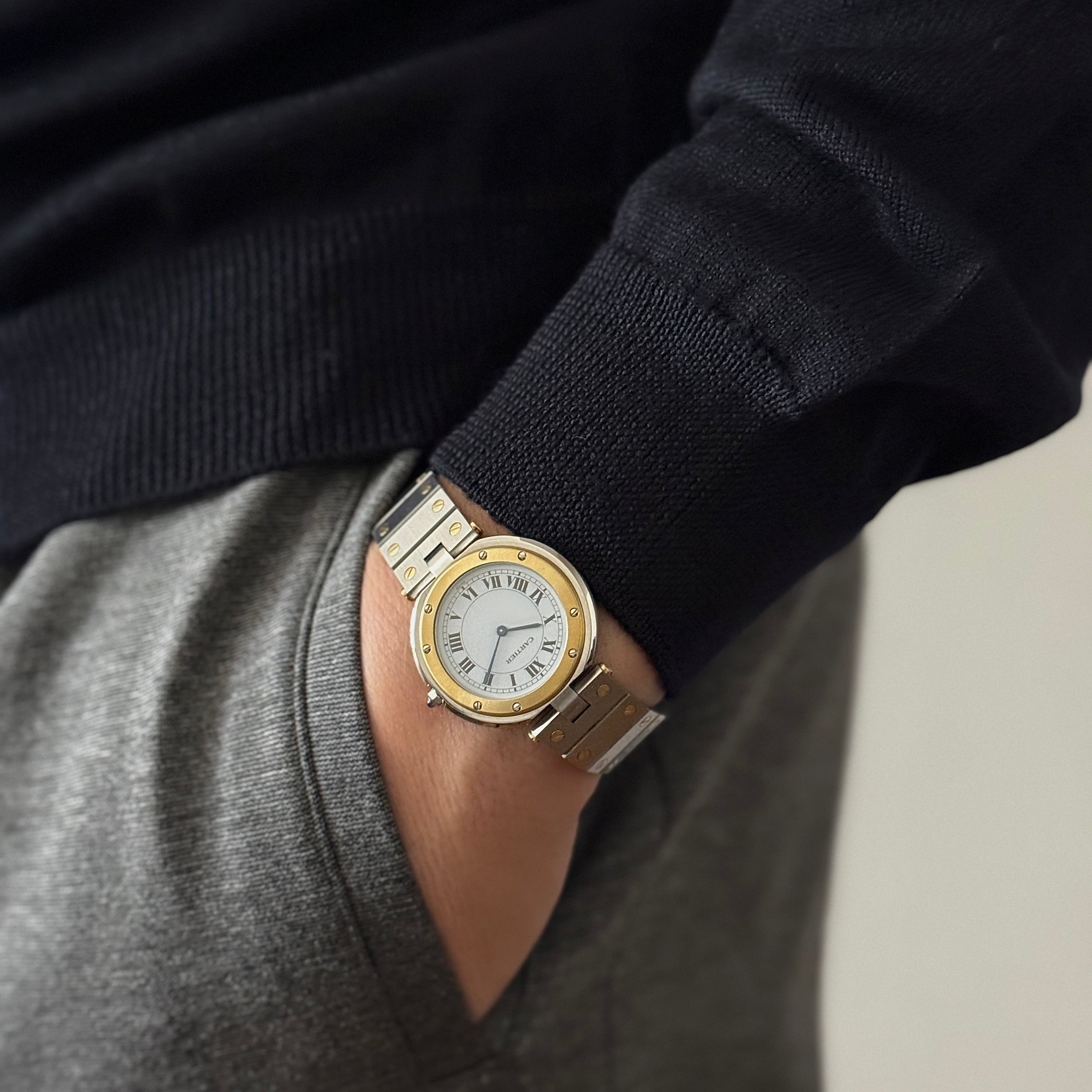 [Cartier] Cartier Santos Vendôme LM 18KYG x SS Cartier complete service completed