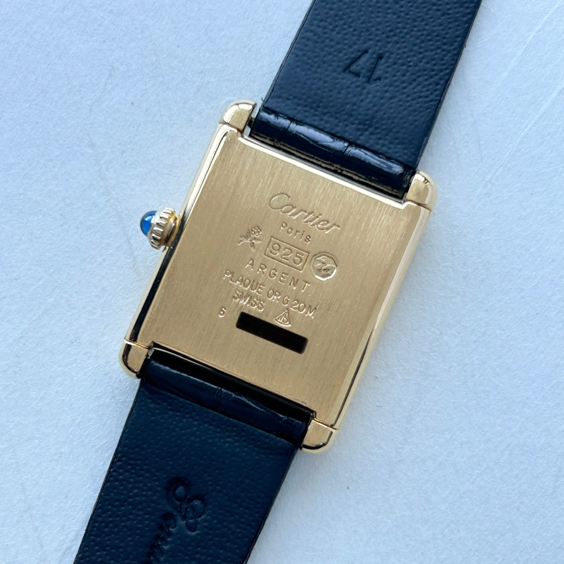 [Cartier] Cartier Must Tank LM Manual Winding Ivory Roman with accessories