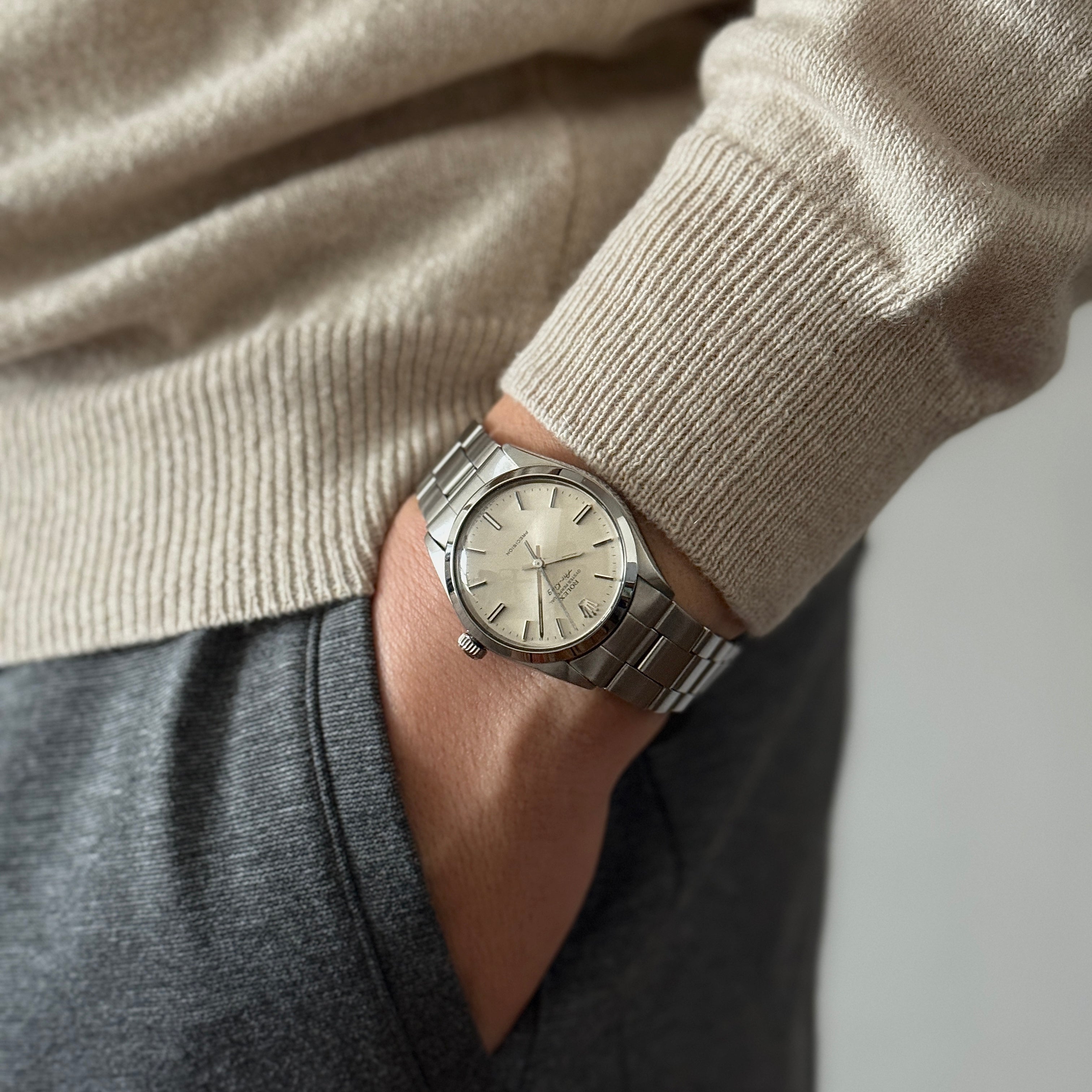 【ROLEX 】ロレックス エアキング Ref.5500 Silver 1972年製