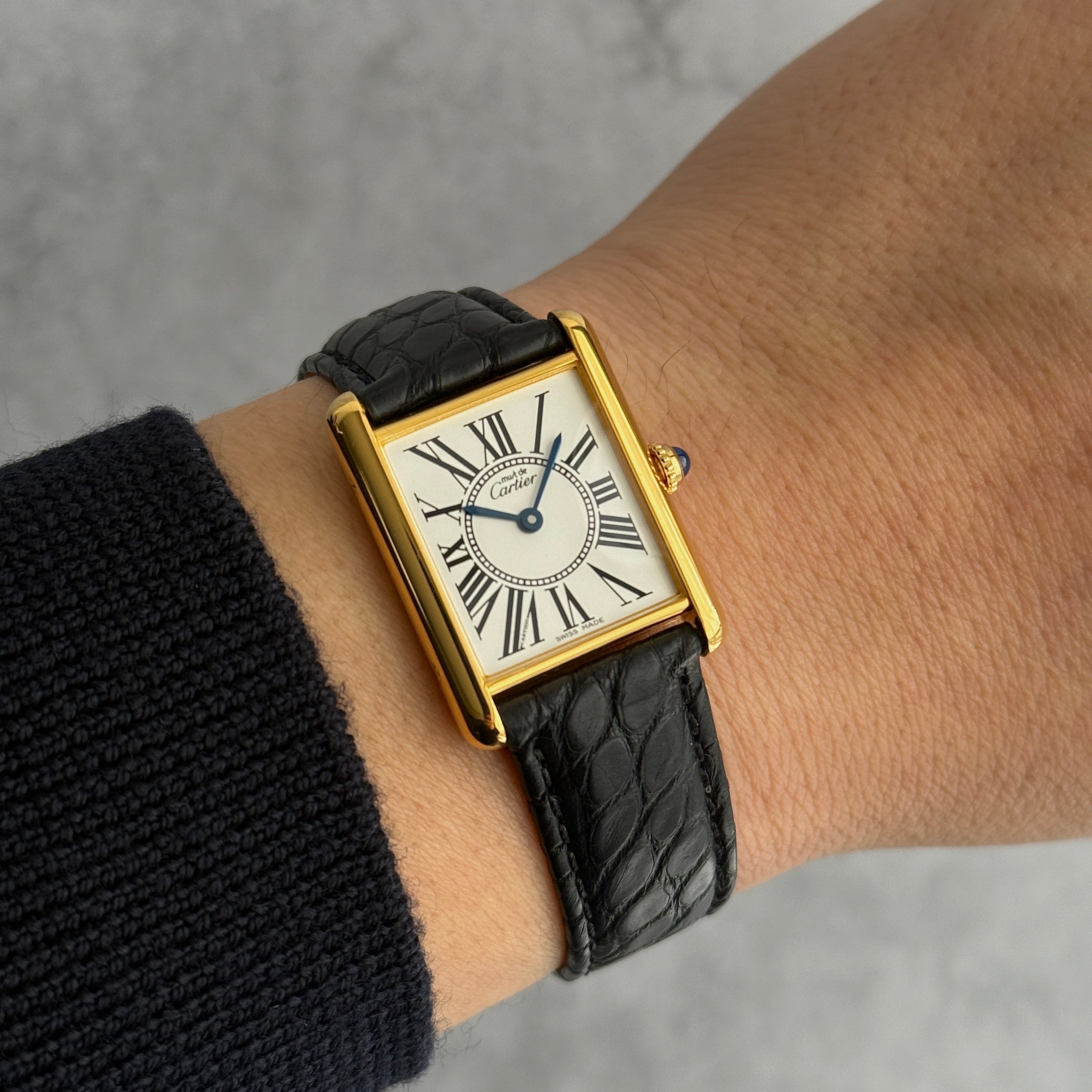 【Cartier】カルティエ マストタンクLM オパラン 付属品完備 カルティエコンプリートサービス済み