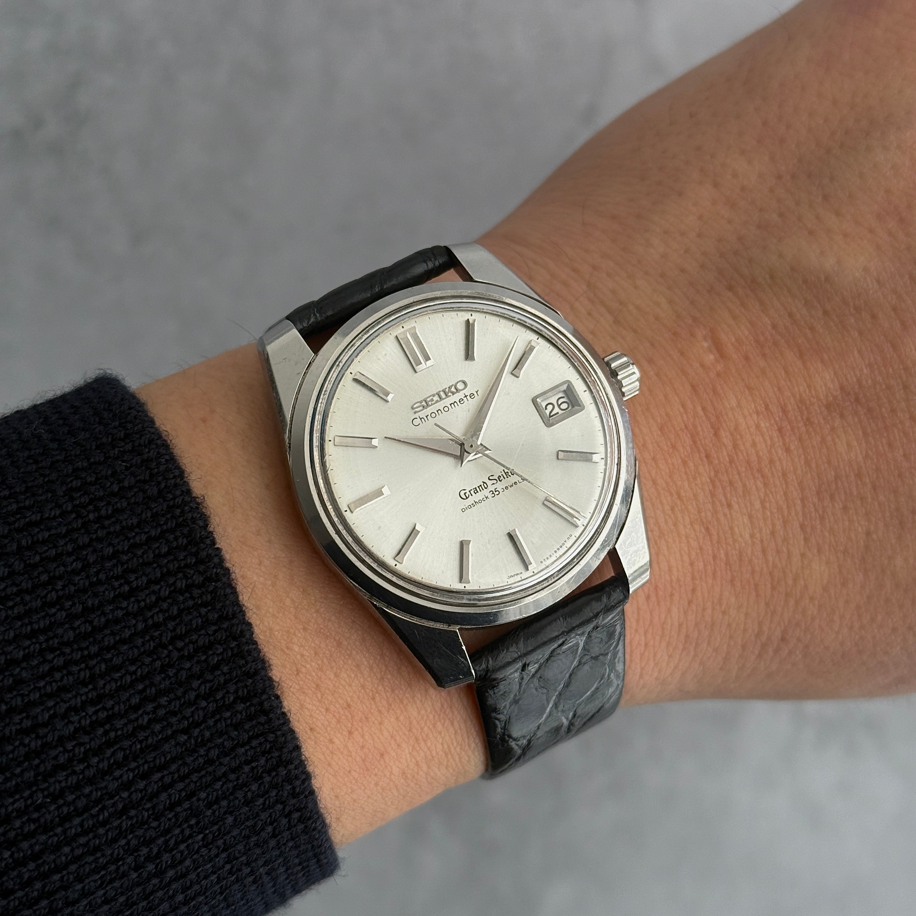 【SEIKO】セイコー グランドセイコー2nd 43999 クロノメーター表記 セイコー純正尾錠付き