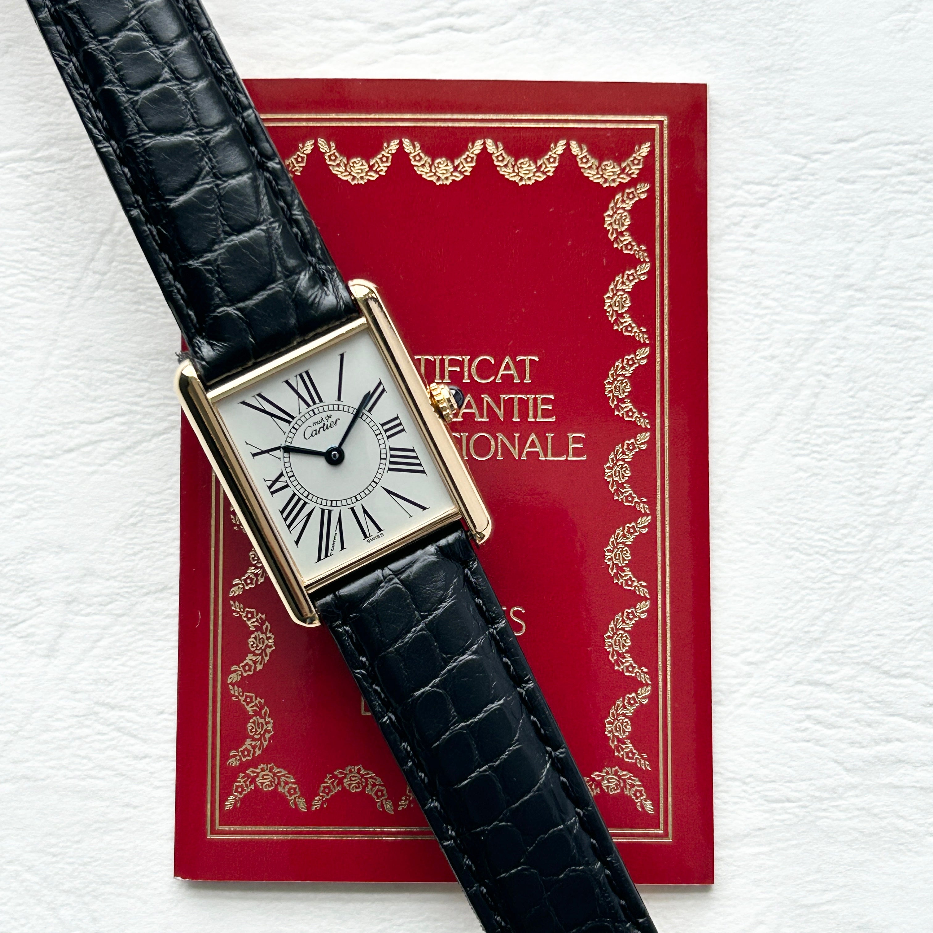 [Cartier] Cartier Must Tank LM Opalan with accessories