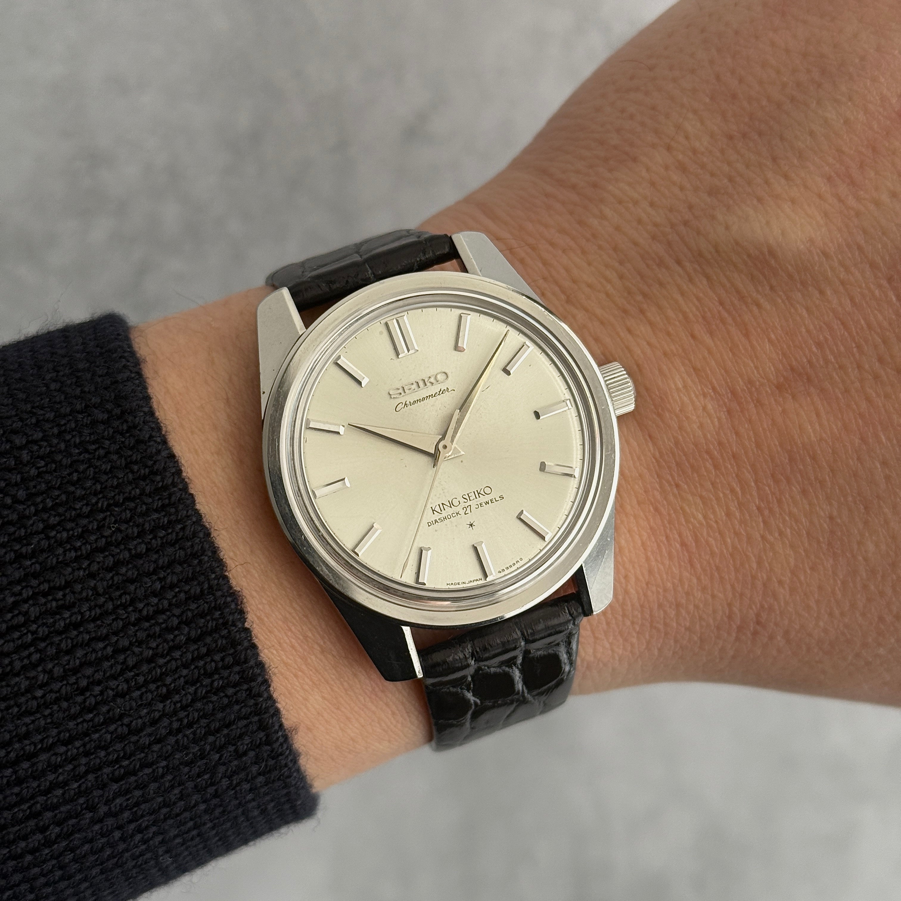 【SEIKO】セイコー キングセイコーセカンド クロノメーター前期型 純正尾錠付き